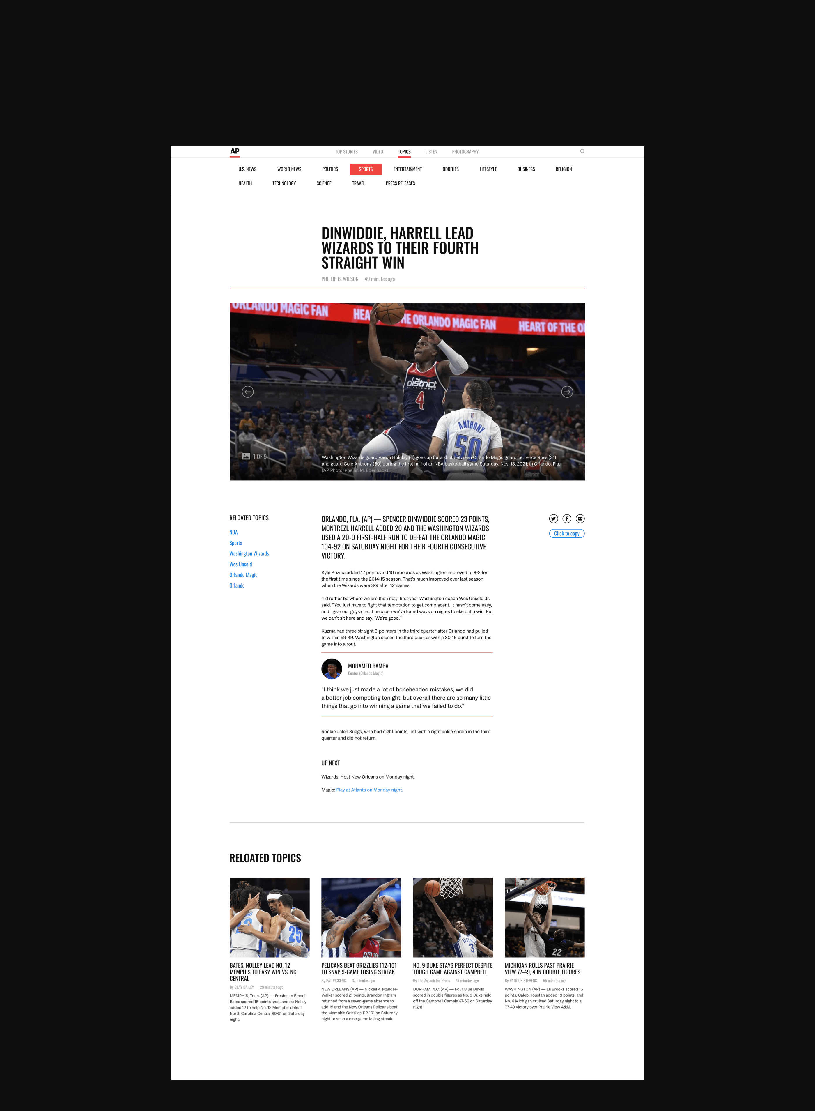 Associated Press — News website redesign — Изображение №11 — Интерфейсы на Dprofile