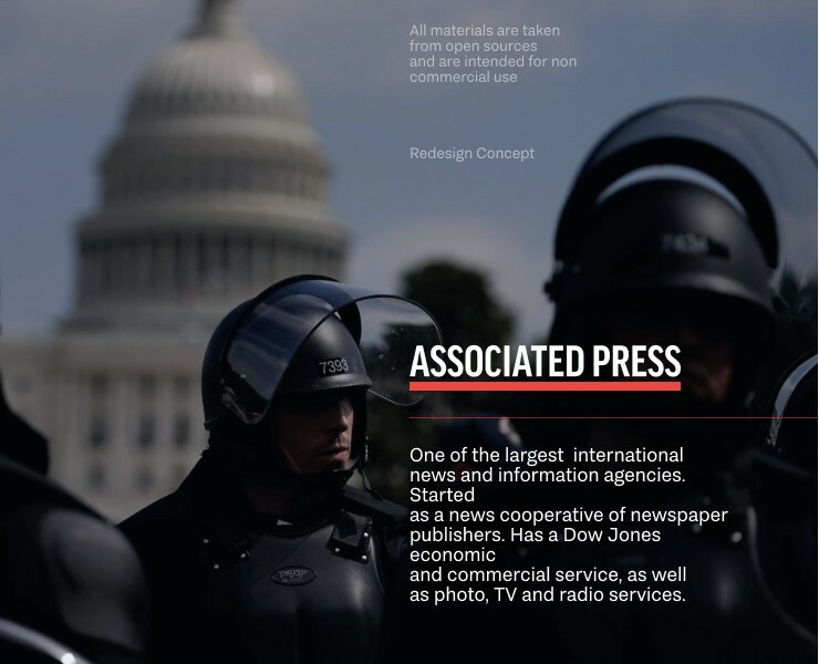 Associated Press — News website redesign — Интерфейсы на Dprofile