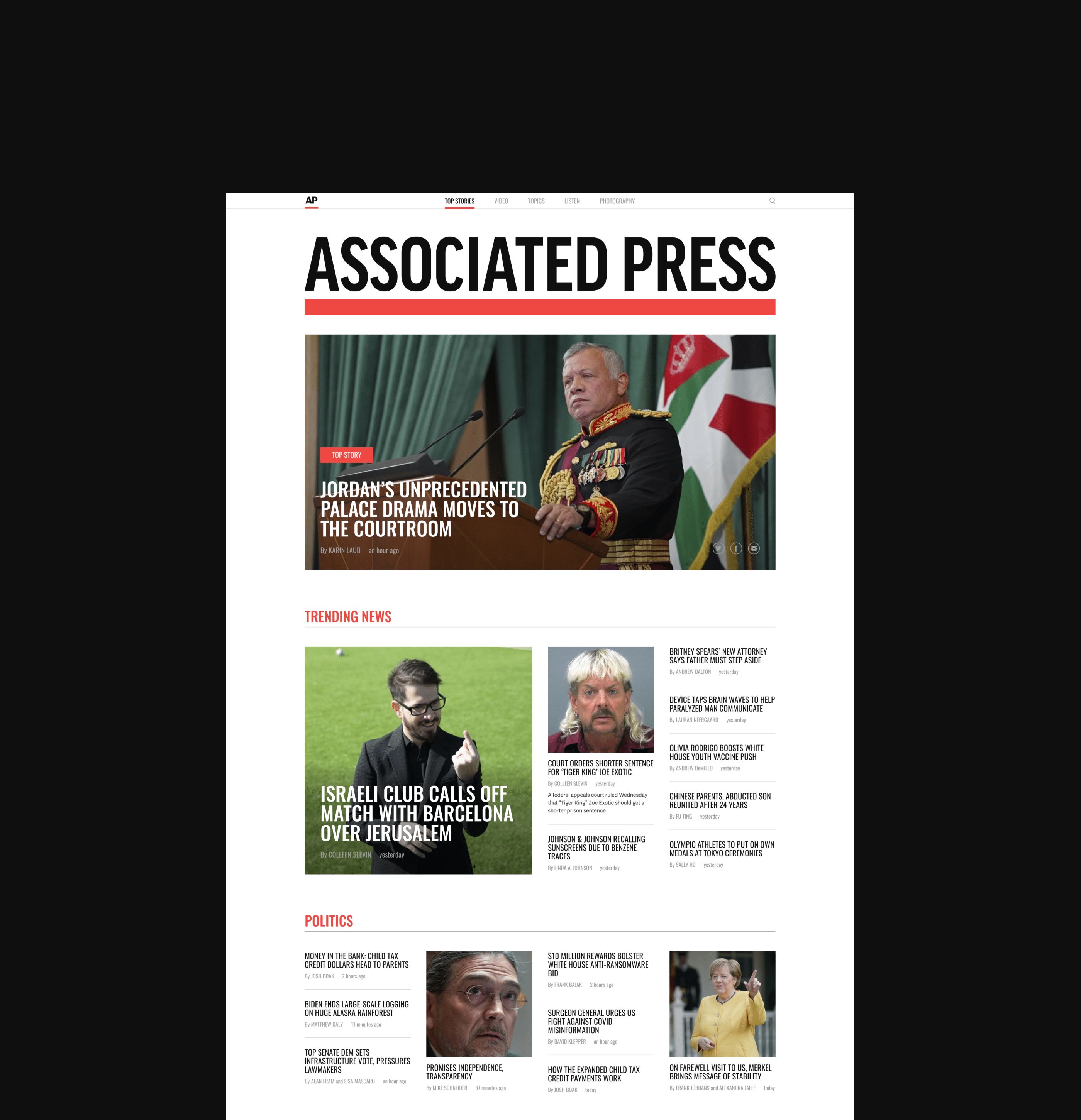 Associated Press — News website redesign — Изображение №4 — Интерфейсы на Dprofile