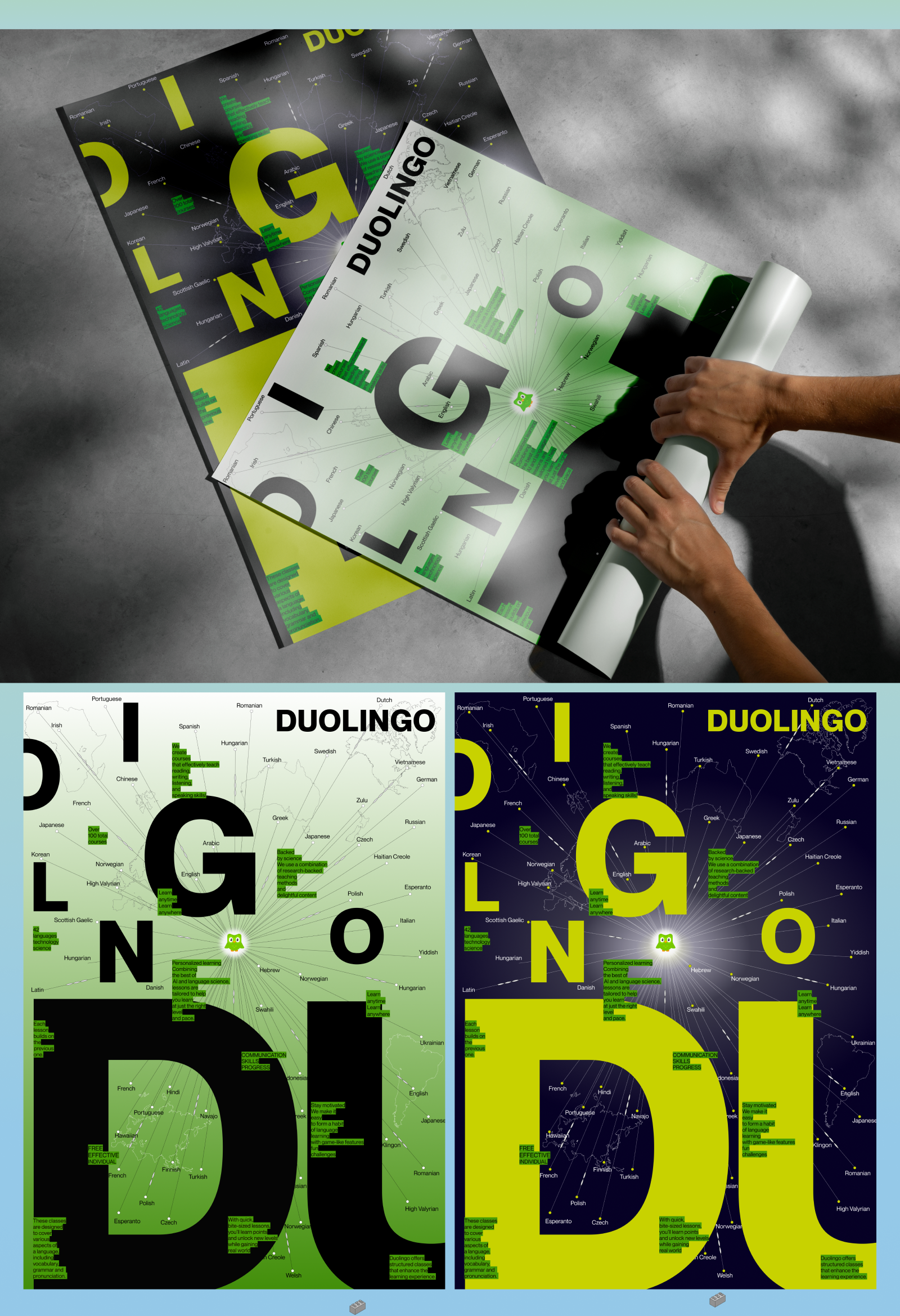 Poster Collection Duolingo — Изображение №5 — Иллюстрация, Графика на Dprofile