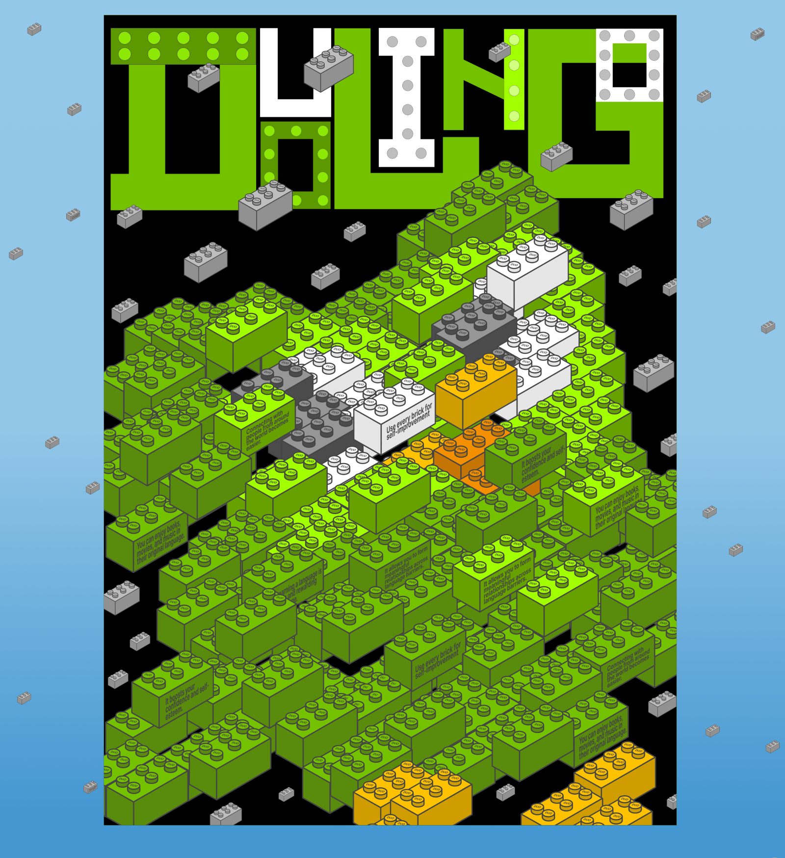 Poster Collection Duolingo — Изображение №6 — Иллюстрация, Графика на Dprofile