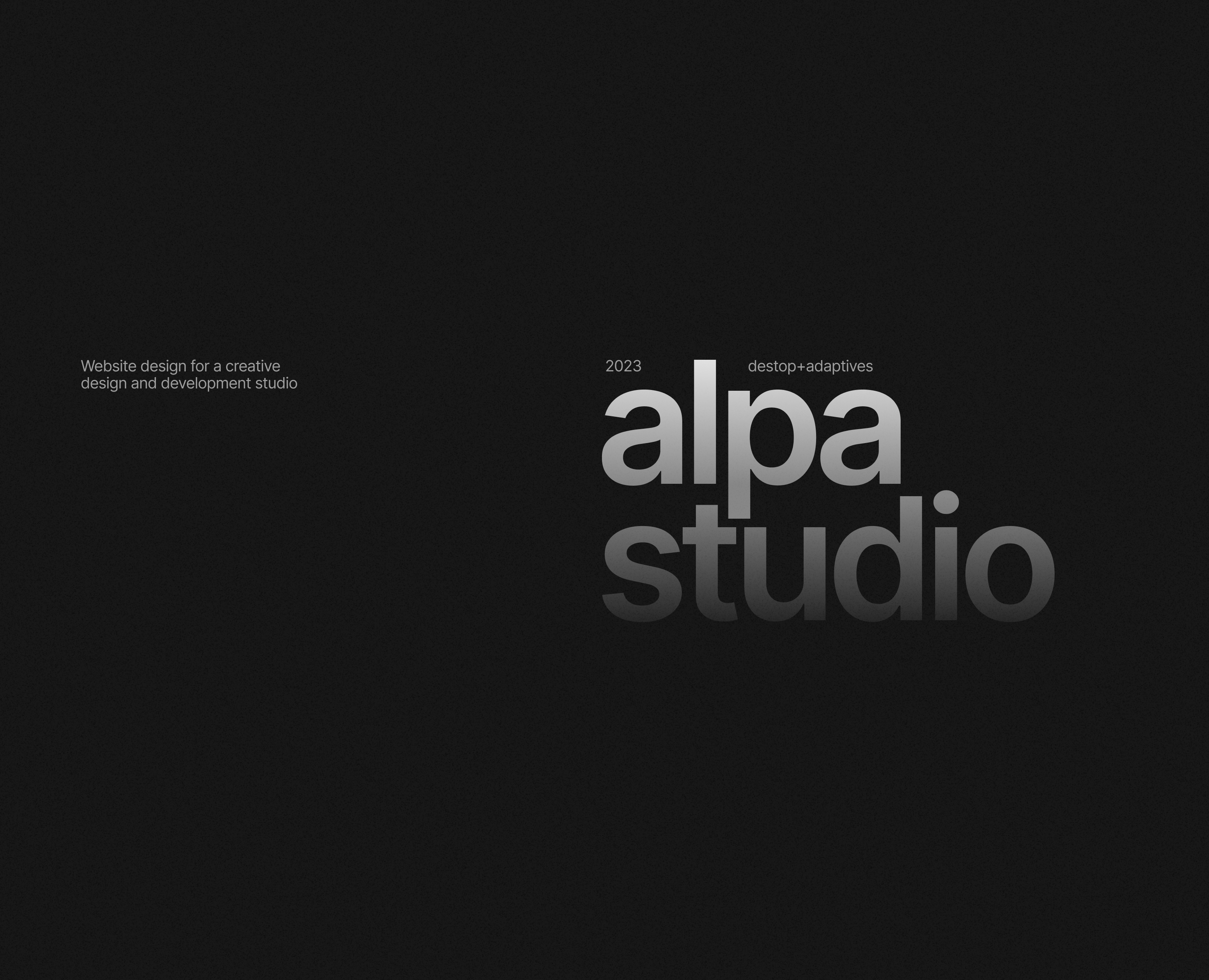 Alpa: cайт студии — Интерфейсы на Dprofile