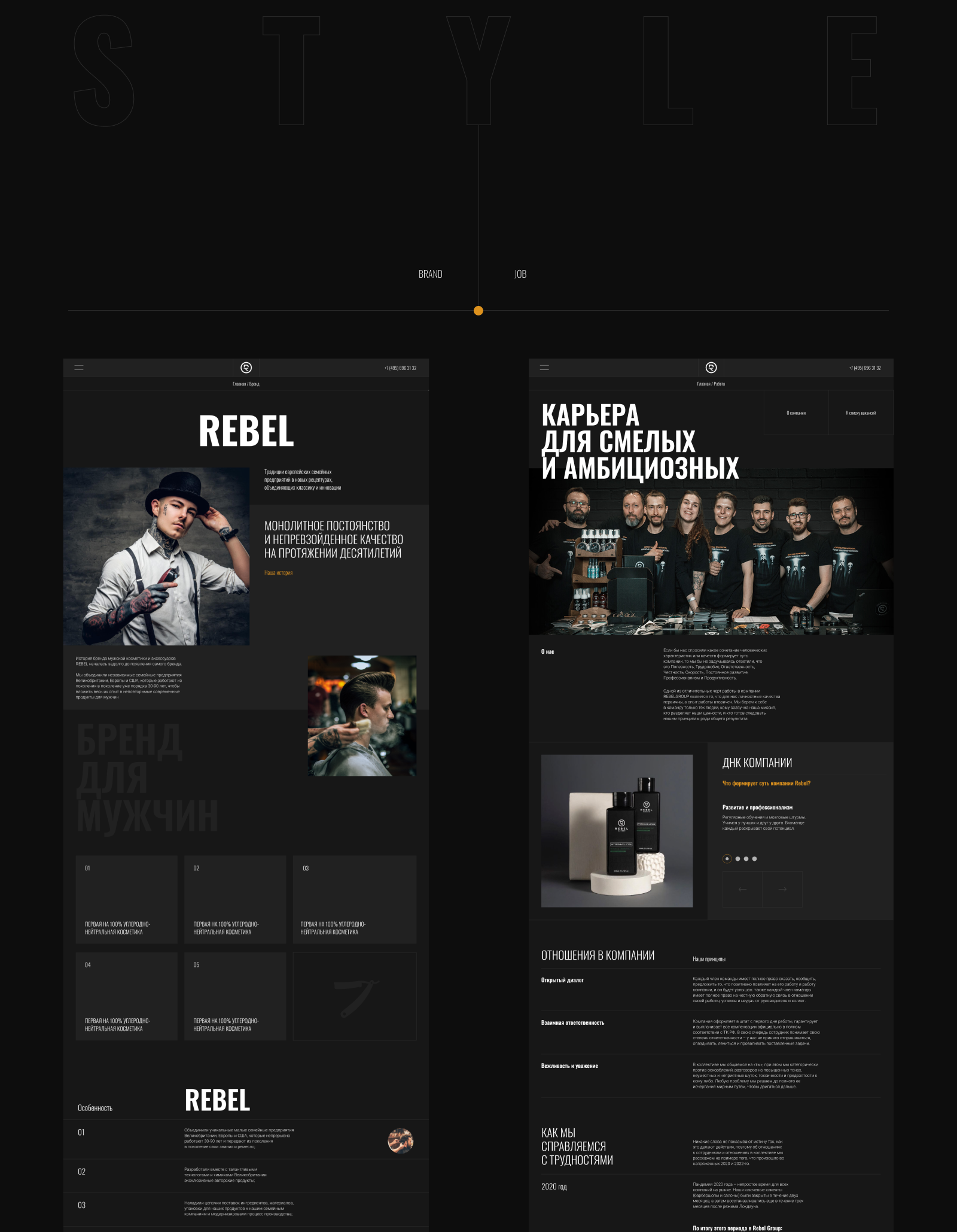 Rebel - Web Design — Изображение №9 — Интерфейсы, Анимация на Dprofile