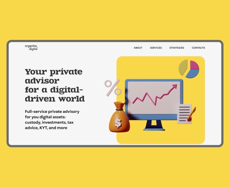 Промостраница для digital-агентства — Интерфейсы, Маркетинг на Dprofile