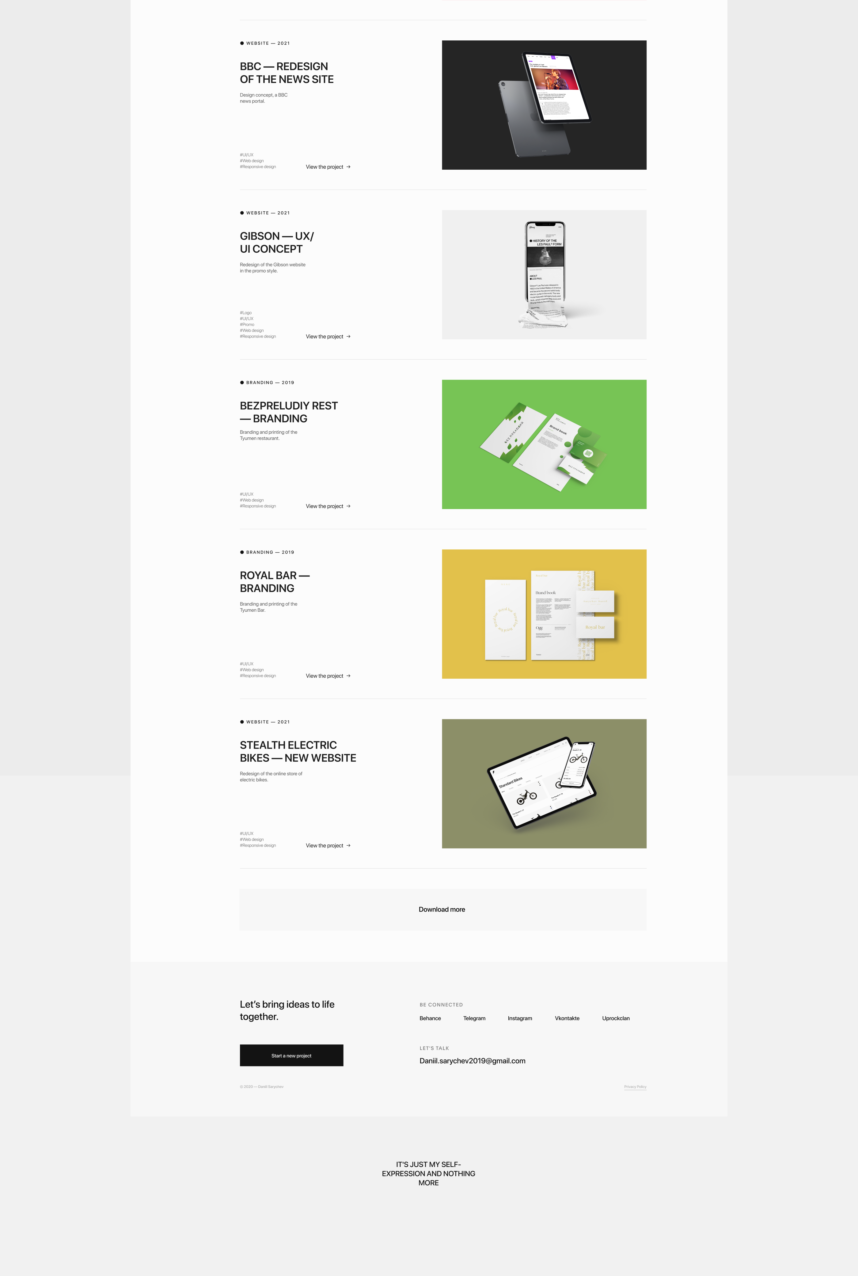 Portfolio website — DS® — Изображение №7 — Интерфейсы на Dprofile