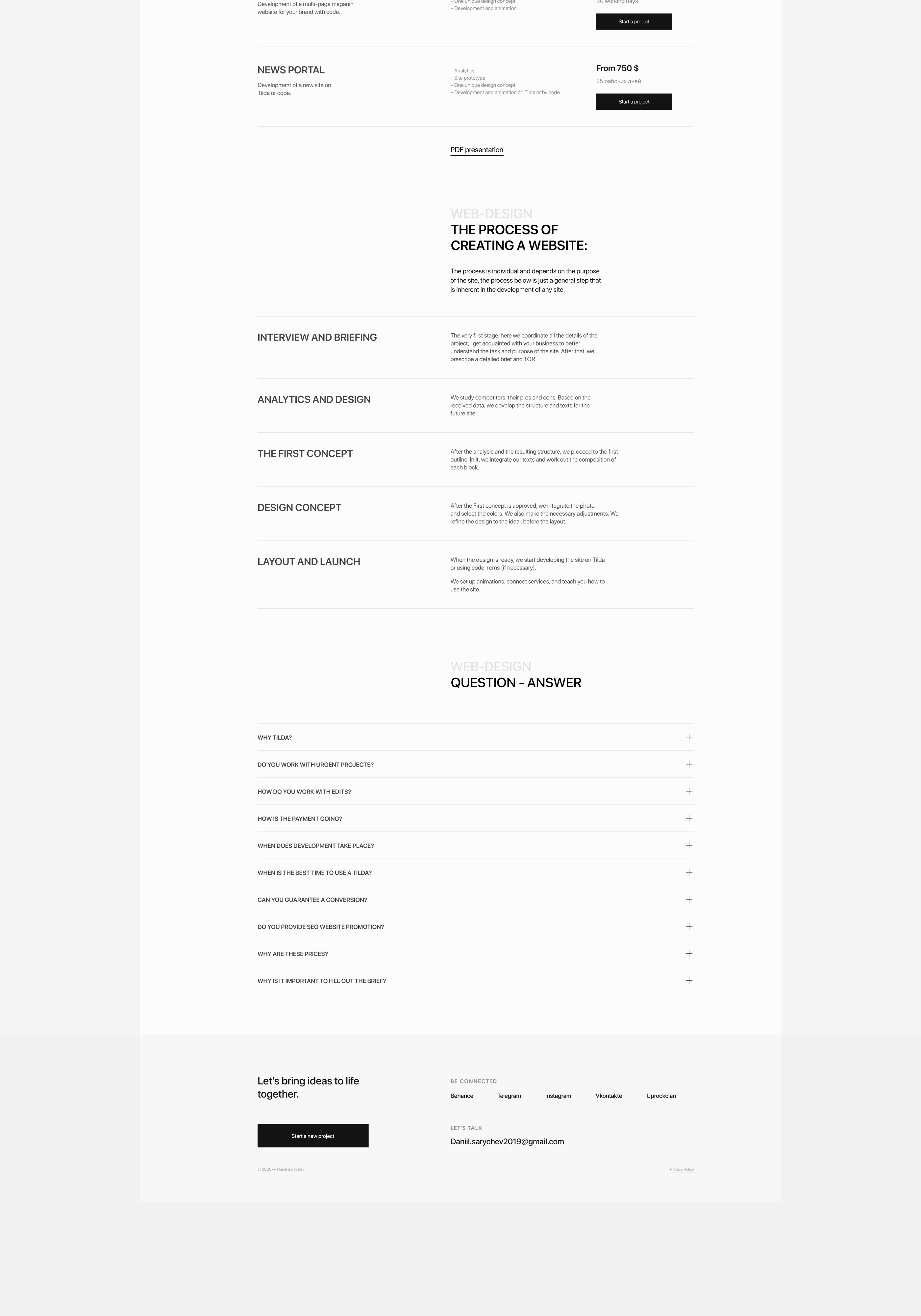 Portfolio website — DS® — Изображение №13 — Интерфейсы на Dprofile