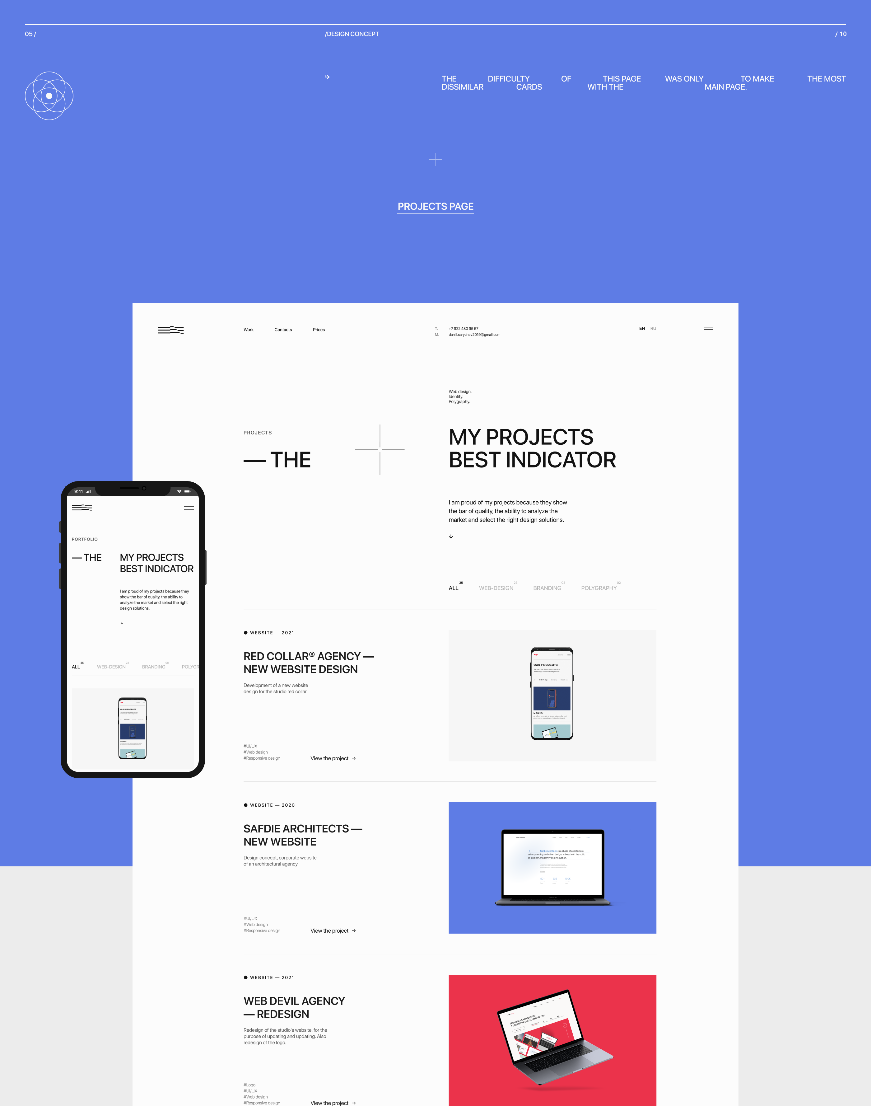 Portfolio website — DS® — Изображение №6 — Интерфейсы на Dprofile