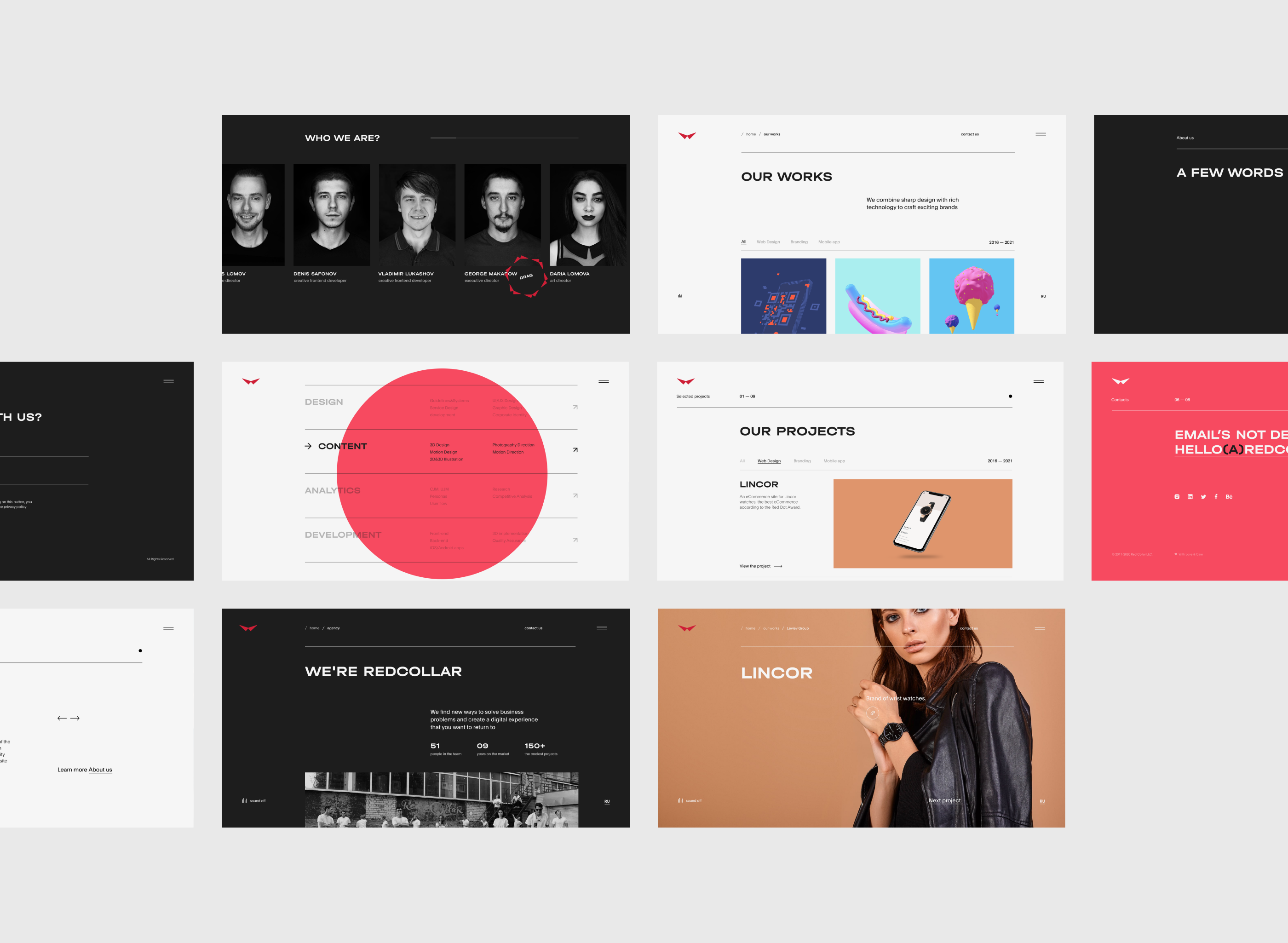 Red Collar® Agency - New website design — Изображение №5 — Интерфейсы, Брендинг на Dprofile