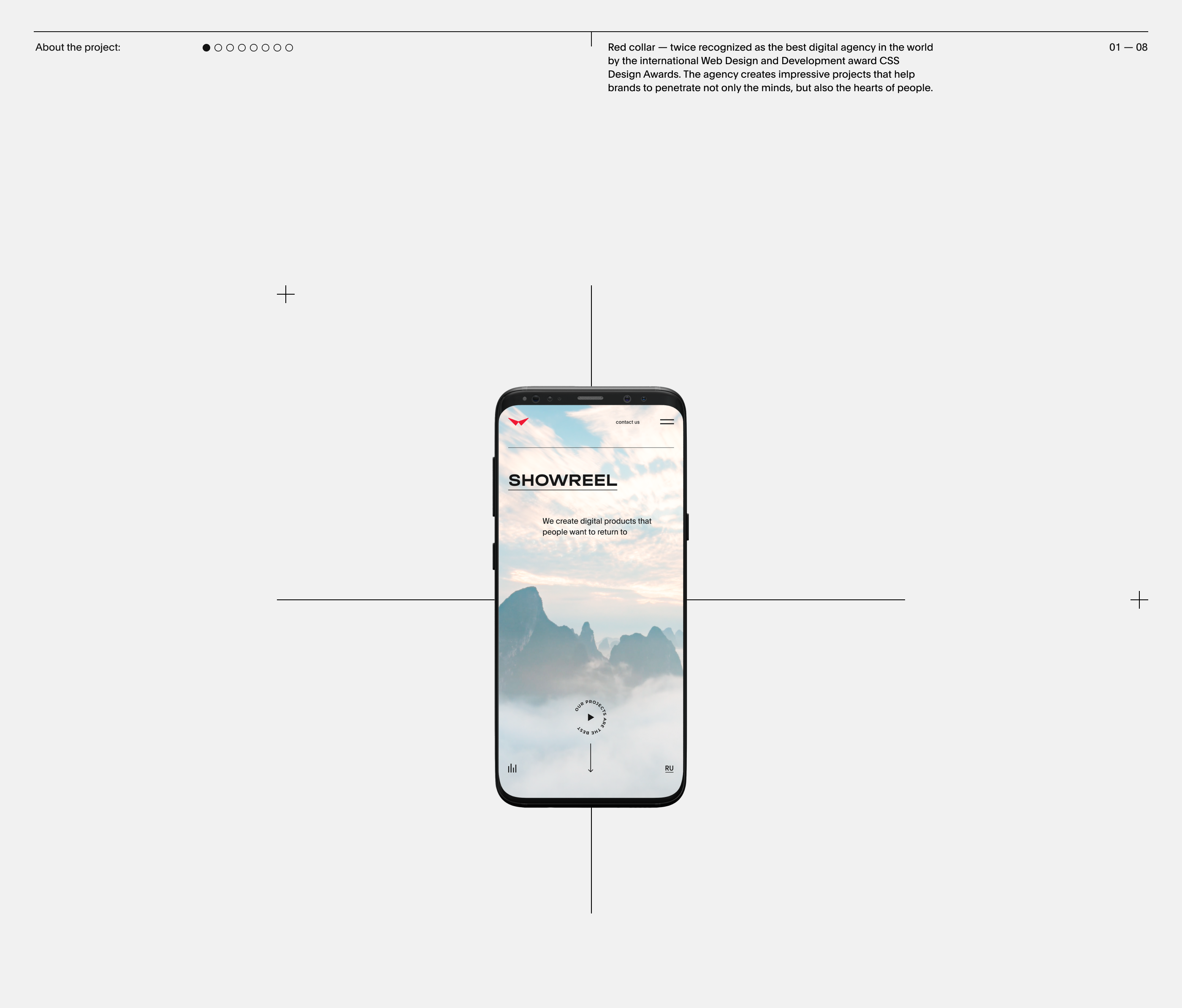 Red Collar® Agency - New website design — Изображение №2 — Интерфейсы, Брендинг на Dprofile