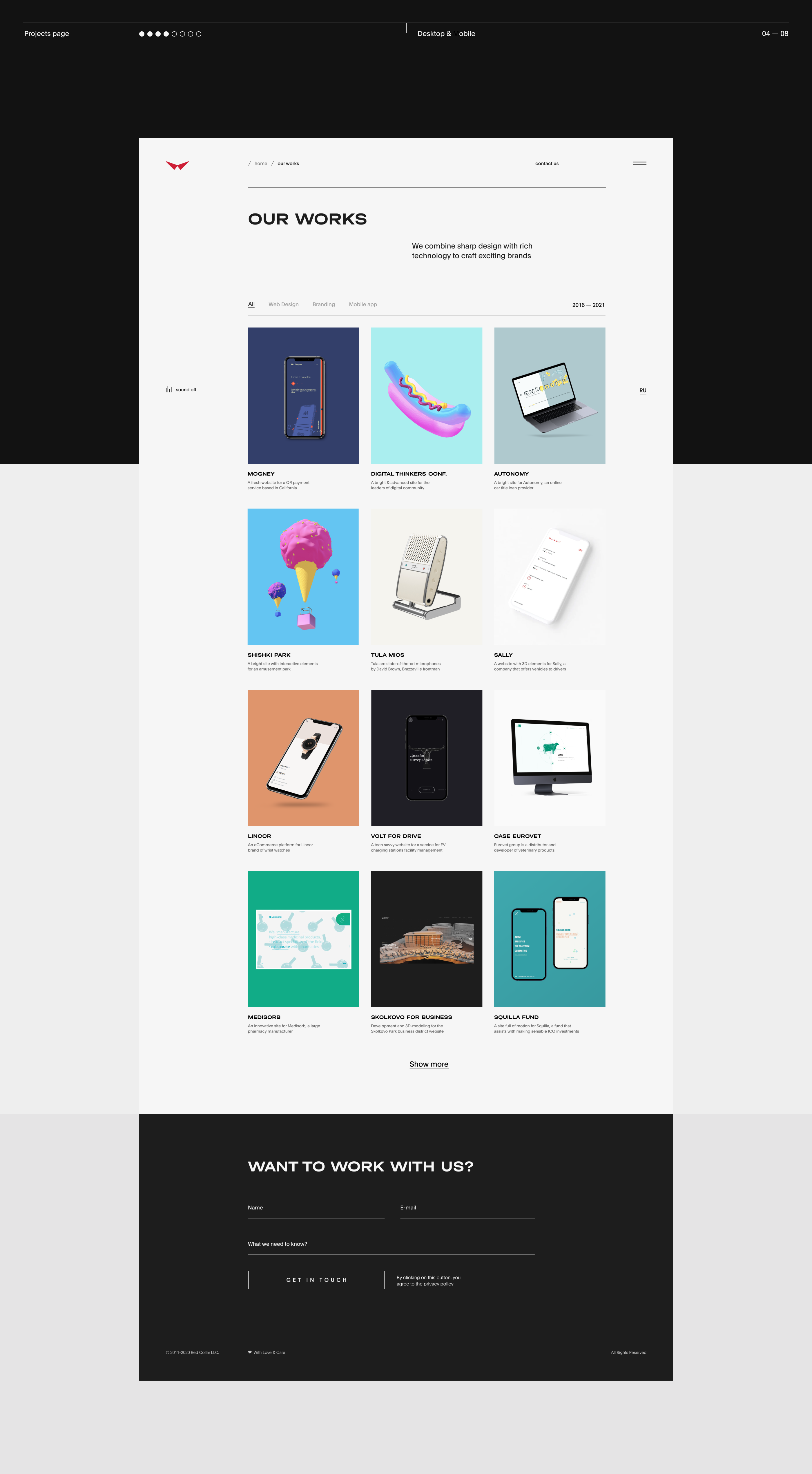 Red Collar® Agency - New website design — Изображение №10 — Интерфейсы, Брендинг на Dprofile