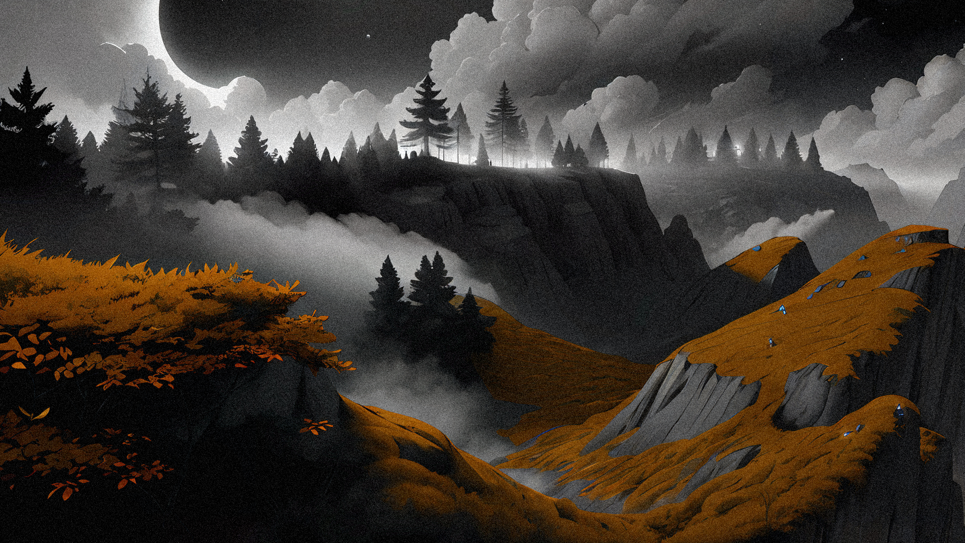 ANIMATION:DARK FOREST:Обои на экран — Изображение №5 — Иллюстрация, Графика на Dprofile