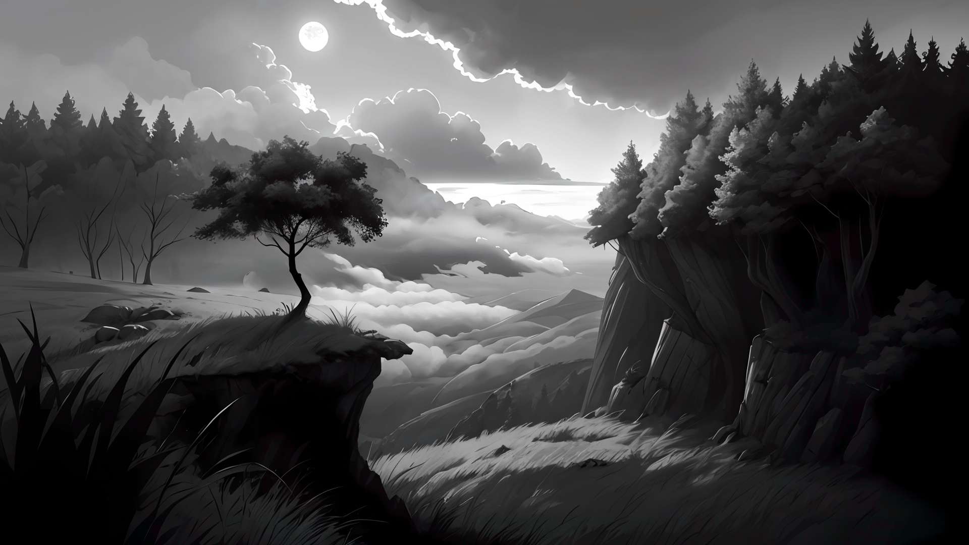 ANIMATION:DARK FOREST:Обои на экран — Изображение №1 — Иллюстрация, Графика на Dprofile