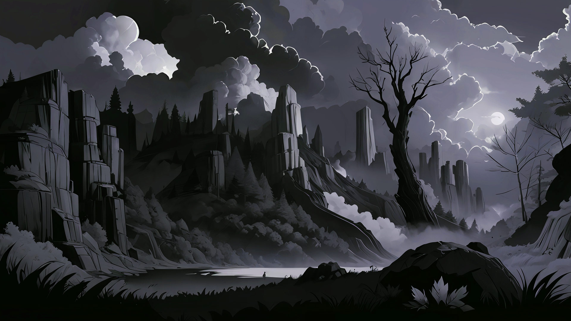 ANIMATION:DARK FOREST:Обои на экран — Изображение №7 — Иллюстрация, Графика на Dprofile