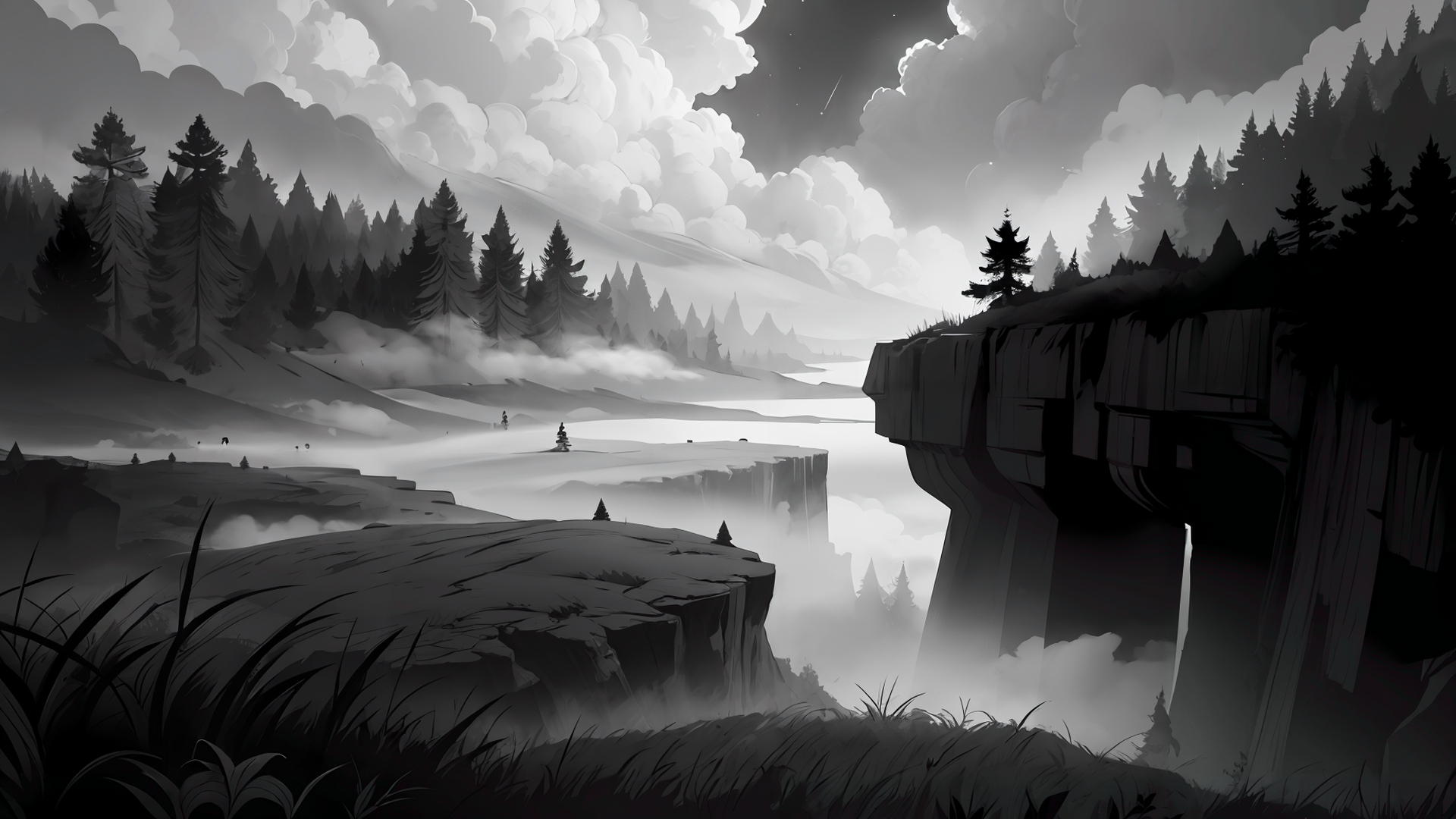 ANIMATION:DARK FOREST:Обои на экран — Изображение №20 — Иллюстрация, Графика на Dprofile