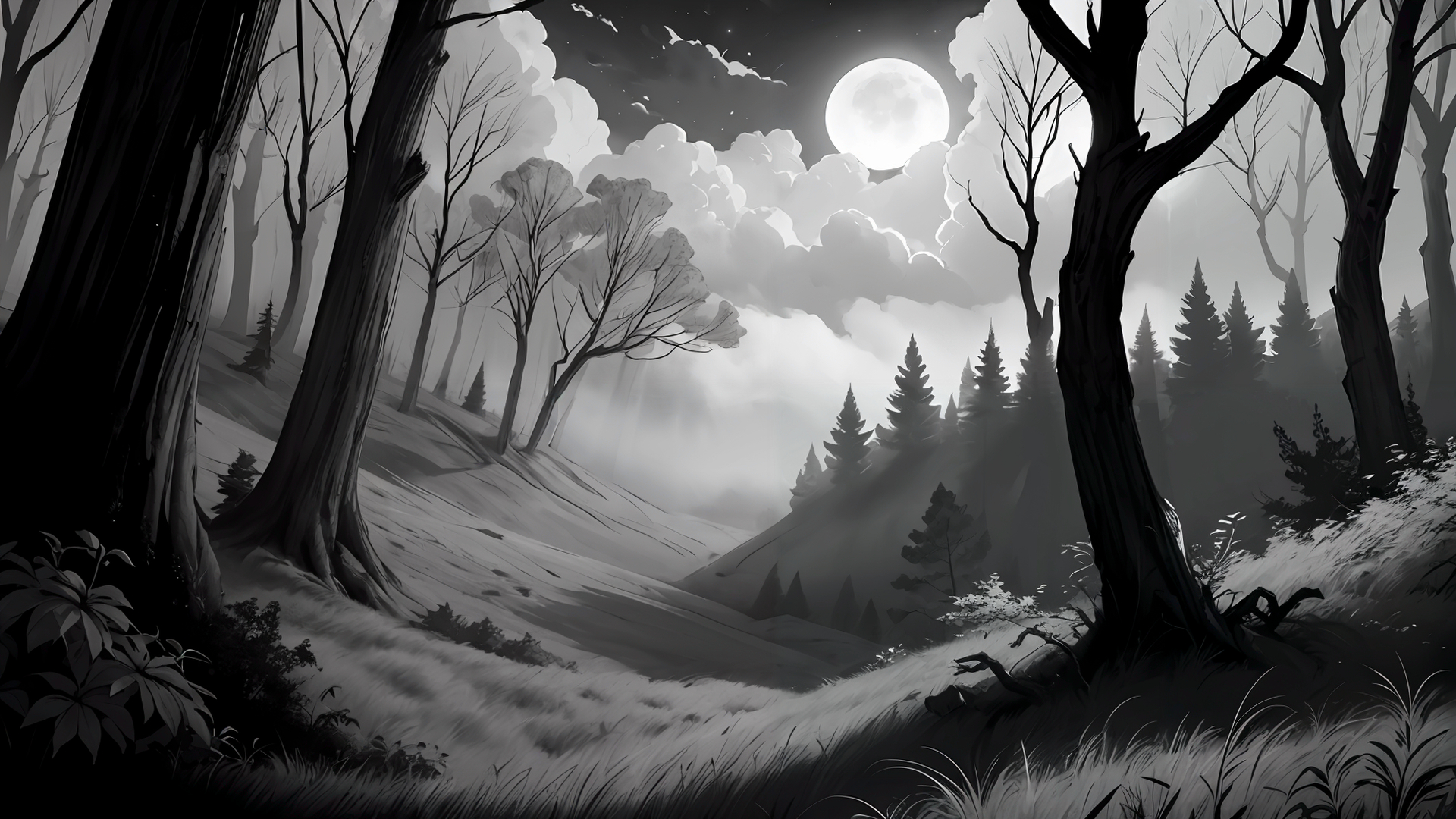 ANIMATION:DARK FOREST:Обои на экран — Изображение №9 — Иллюстрация, Графика на Dprofile