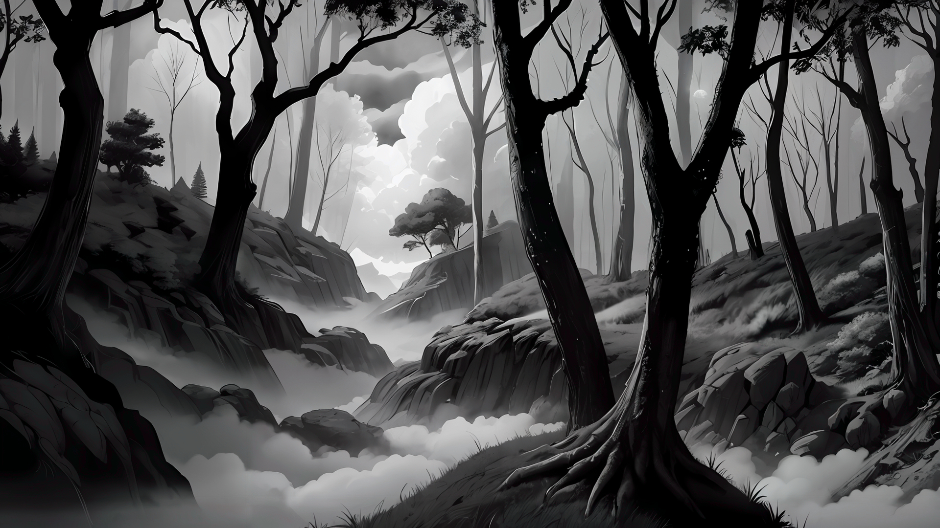 ANIMATION:DARK FOREST:Обои на экран — Изображение №11 — Иллюстрация, Графика на Dprofile