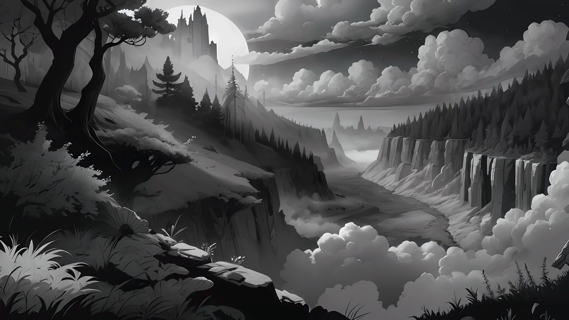 ANIMATION:DARK FOREST:Обои на экран — Изображение №13 — Иллюстрация, Графика на Dprofile