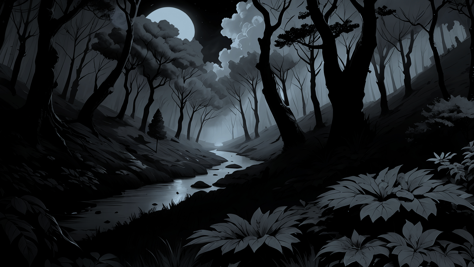 ANIMATION:DARK FOREST:Обои на экран — Изображение №3 — Иллюстрация, Графика на Dprofile
