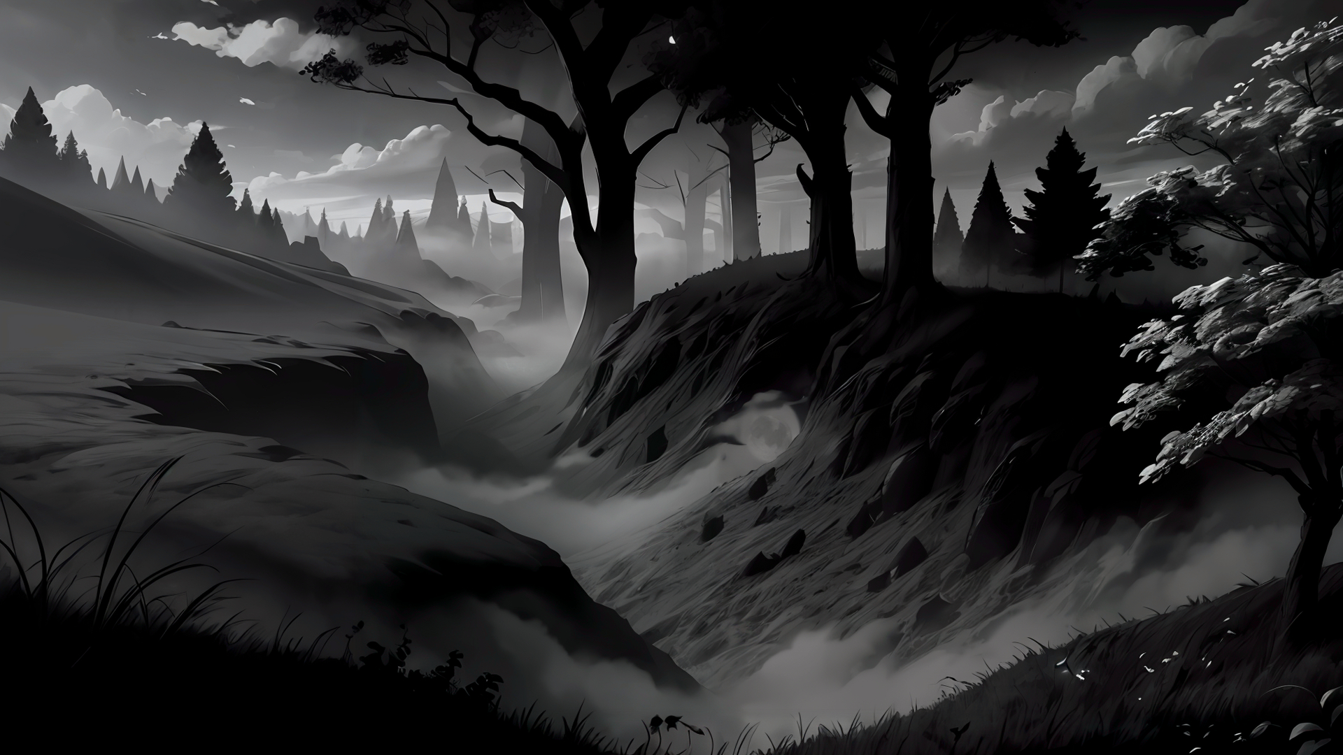 ANIMATION:DARK FOREST:Обои на экран — Изображение №2 — Иллюстрация, Графика на Dprofile