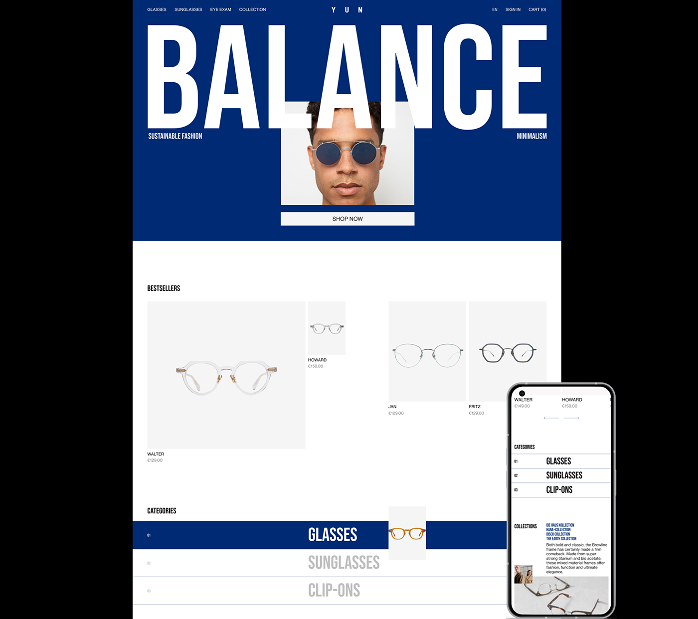 YUN Website Redesign | E-commerce — Изображение №2 — Интерфейсы, Маркетинг на Dprofile