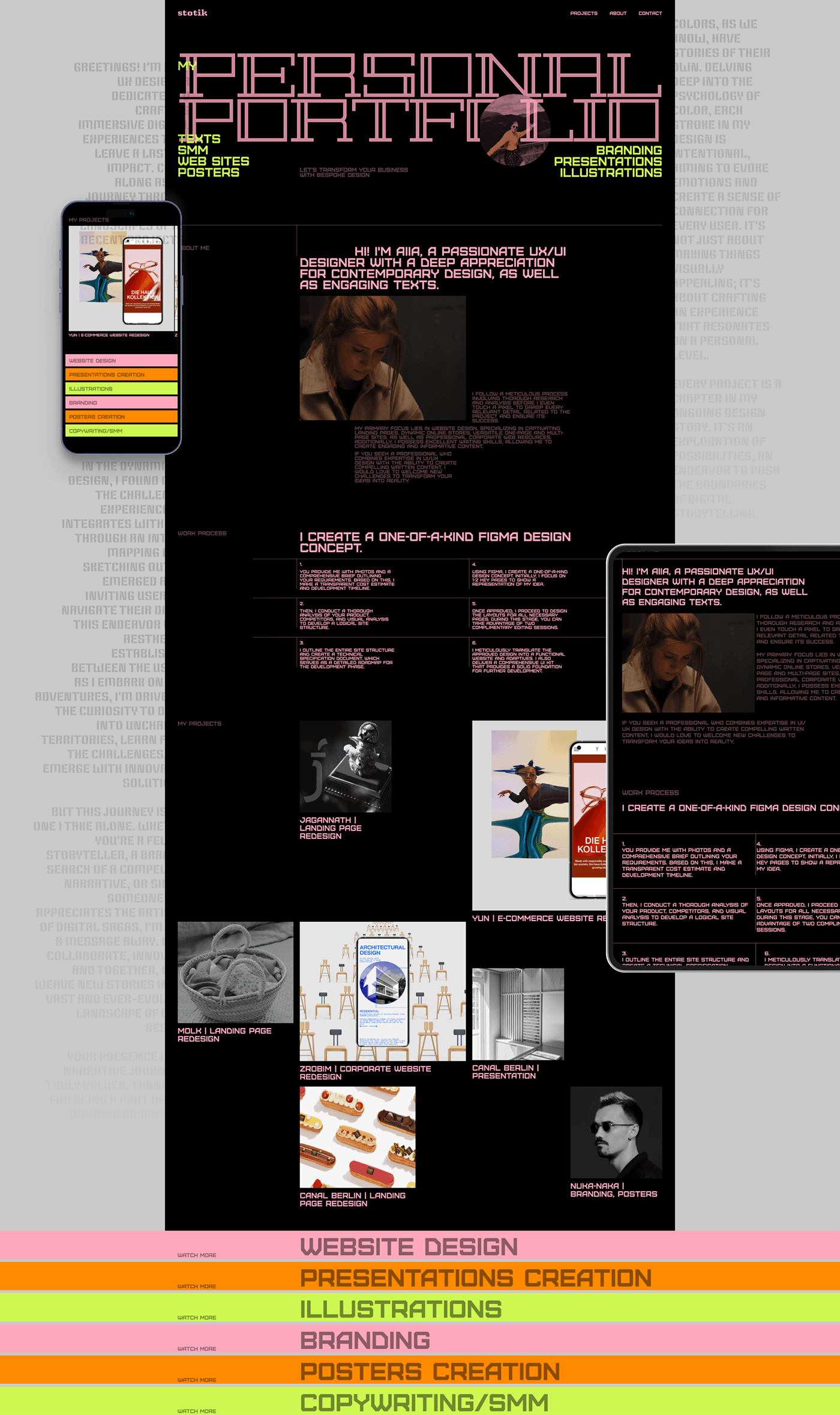 Personal Portfolio Website Design | Designer Portfolio — Изображение №2 — Интерфейсы, Маркетинг на Dprofile