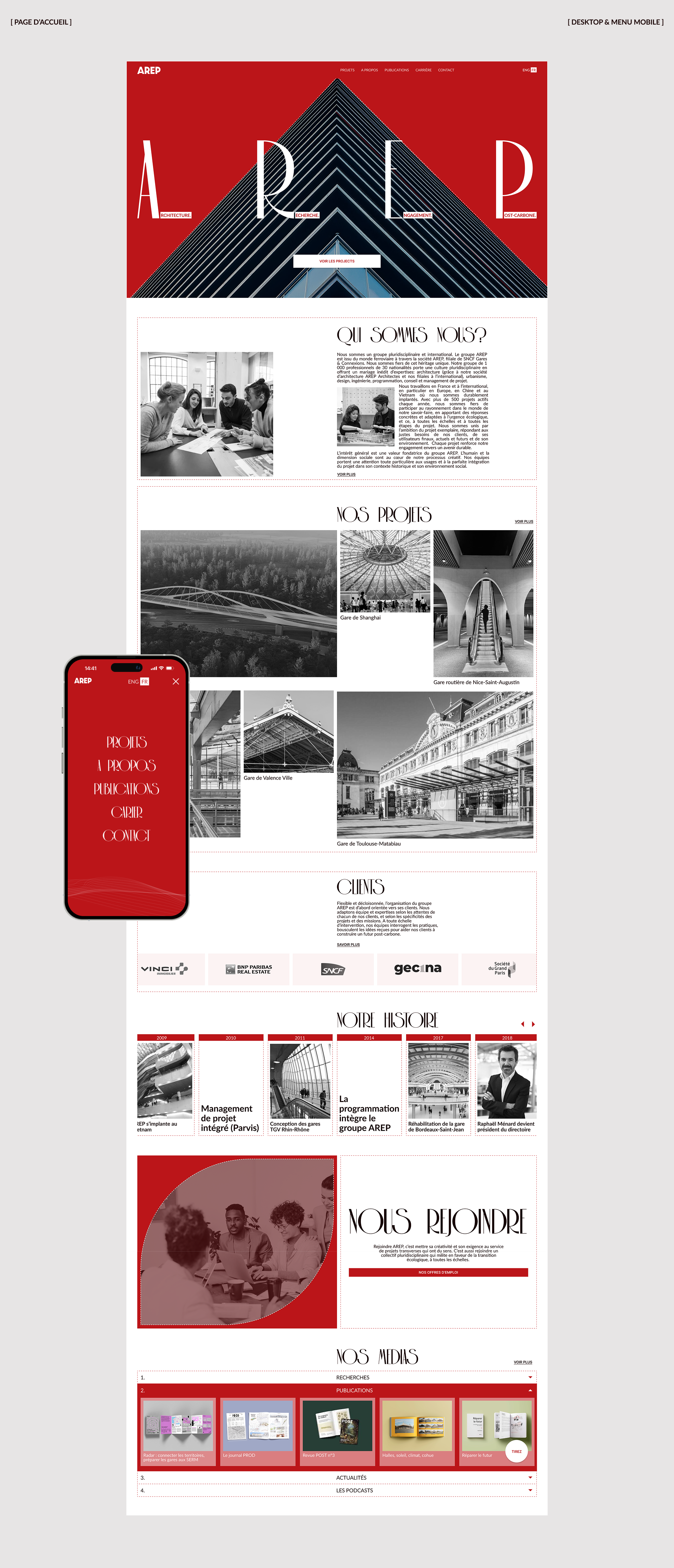 AREP — UX/UI-дизайн и айдентика для архитектурного бюро — Изображение №3 — Интерфейсы, Брендинг на Dprofile