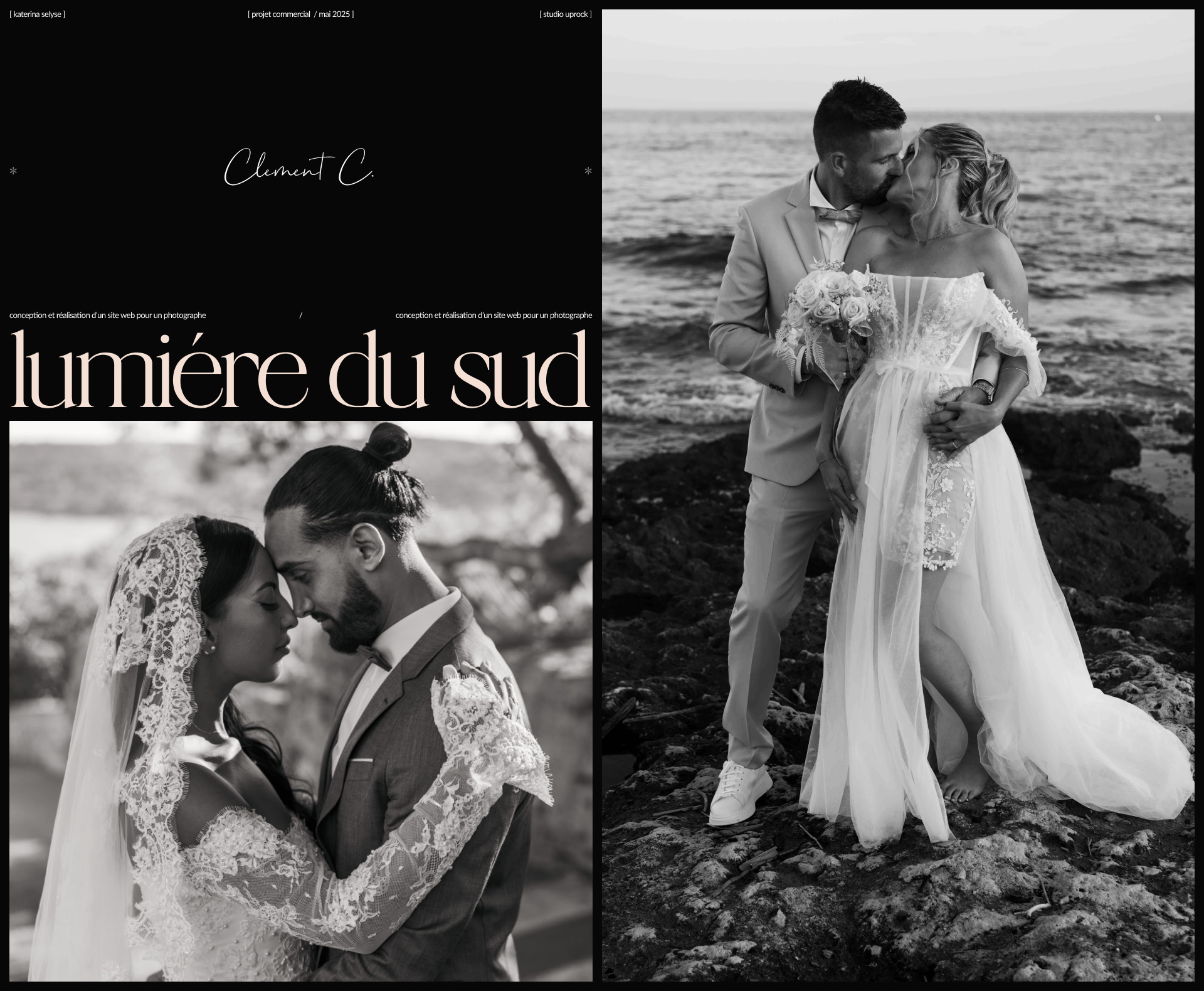 Lumière du Sud — веб-дизайн и айдентика для фотографа — Изображение №1 — Интерфейсы, Брендинг на Dprofile