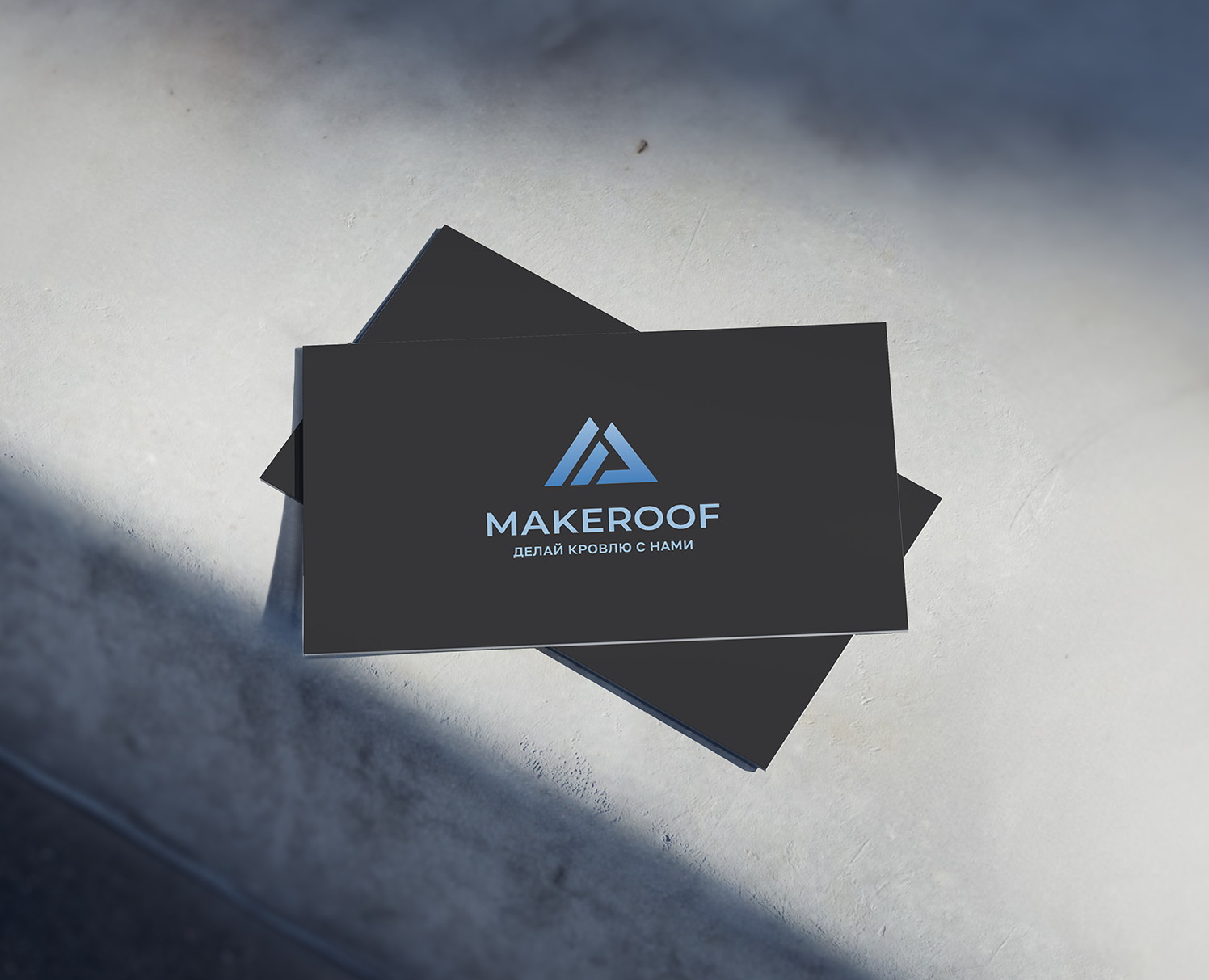 MakeRoof · логотип / печатные носители на Dprofile