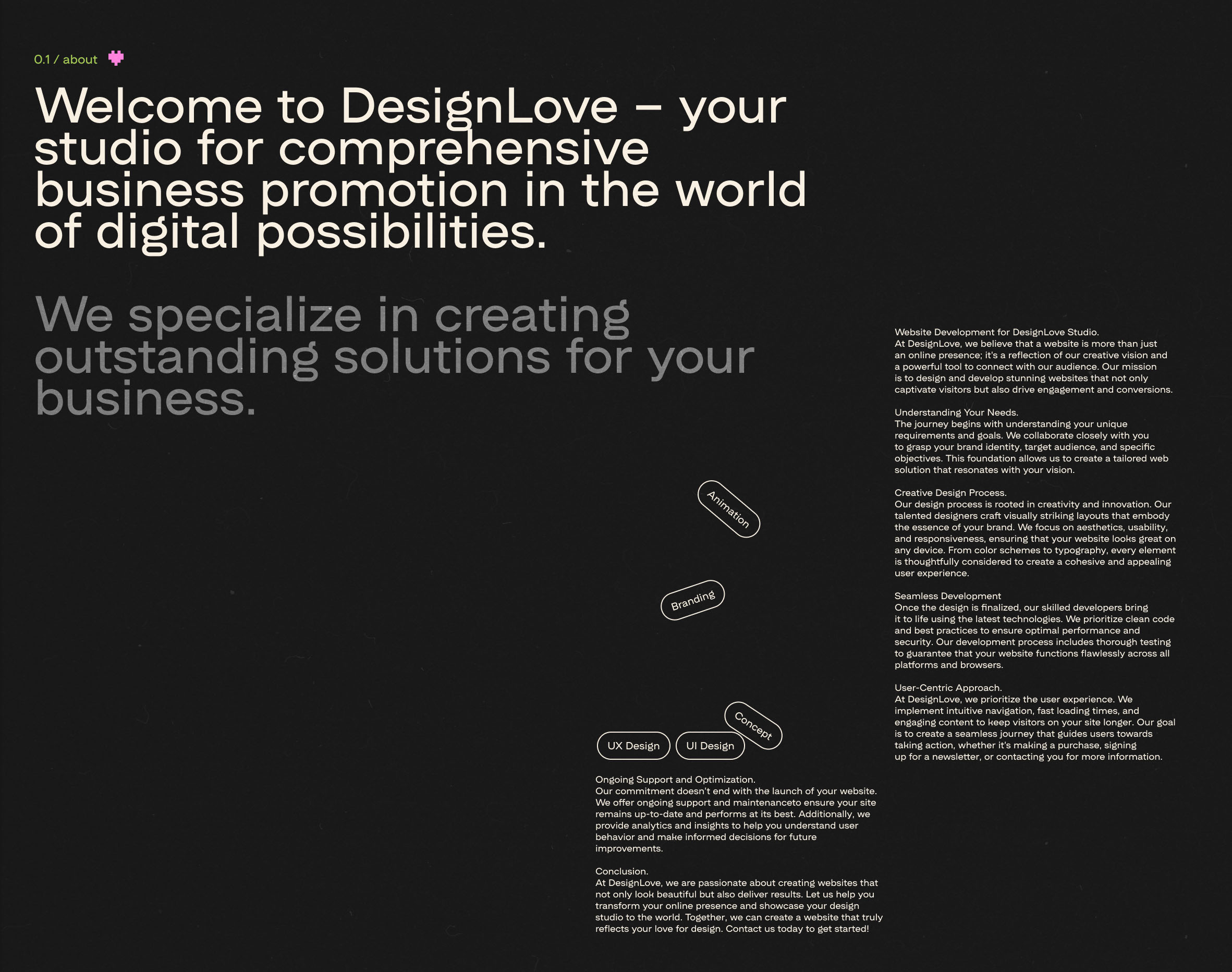 DesignLove — Изображение №1 — Интерфейсы, Анимация на Dprofile