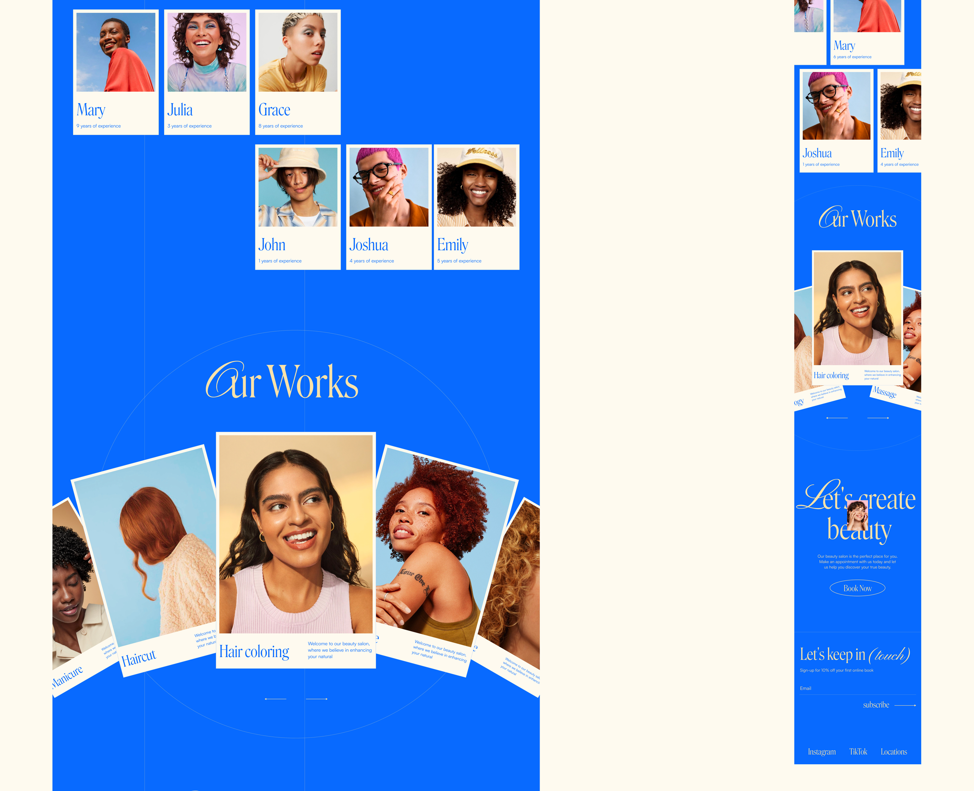 Website for the Radiant beauty salon — Изображение №11 — Интерфейсы, Брендинг на Dprofile