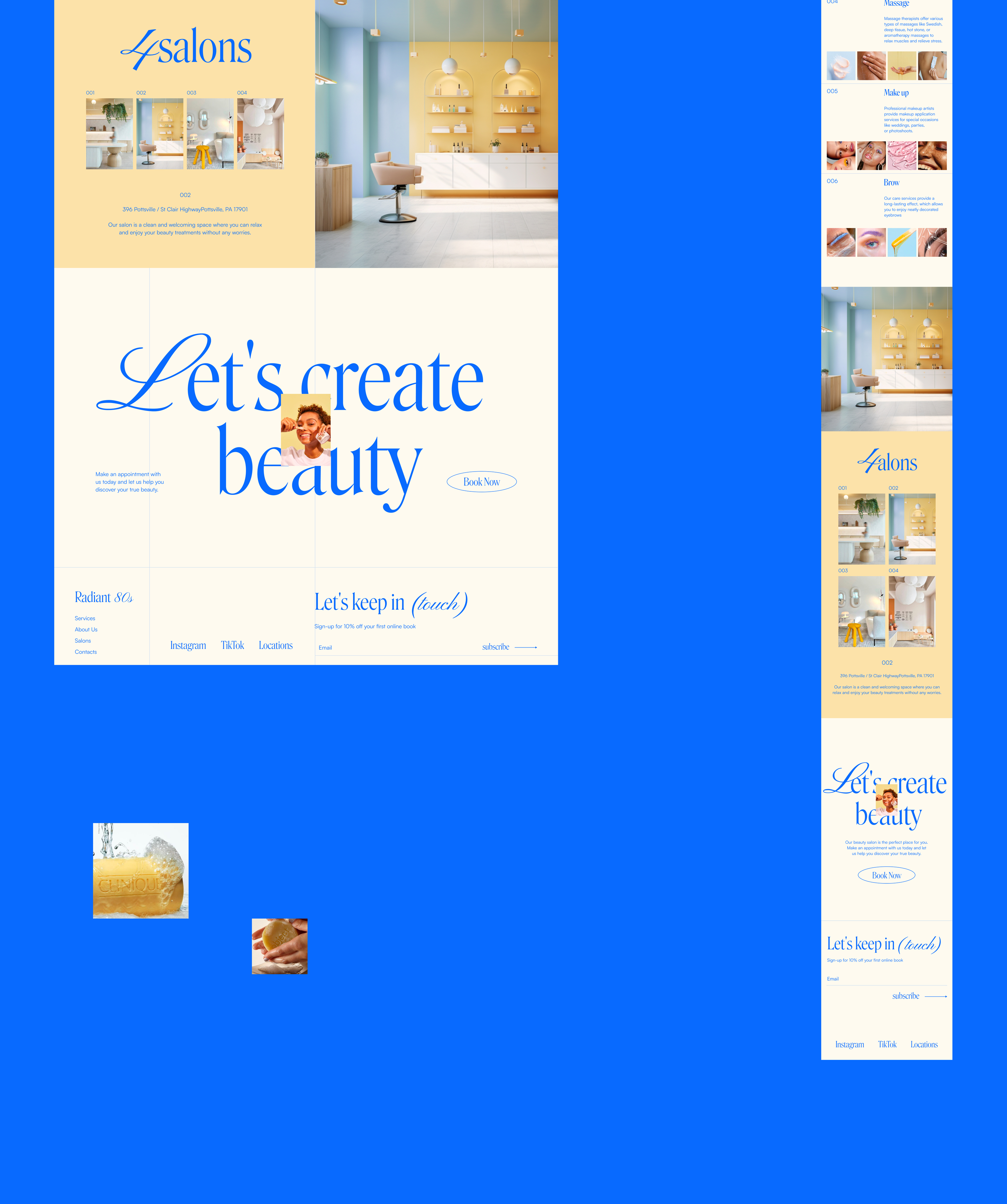 Website for the Radiant beauty salon — Изображение №16 — Интерфейсы, Брендинг на Dprofile