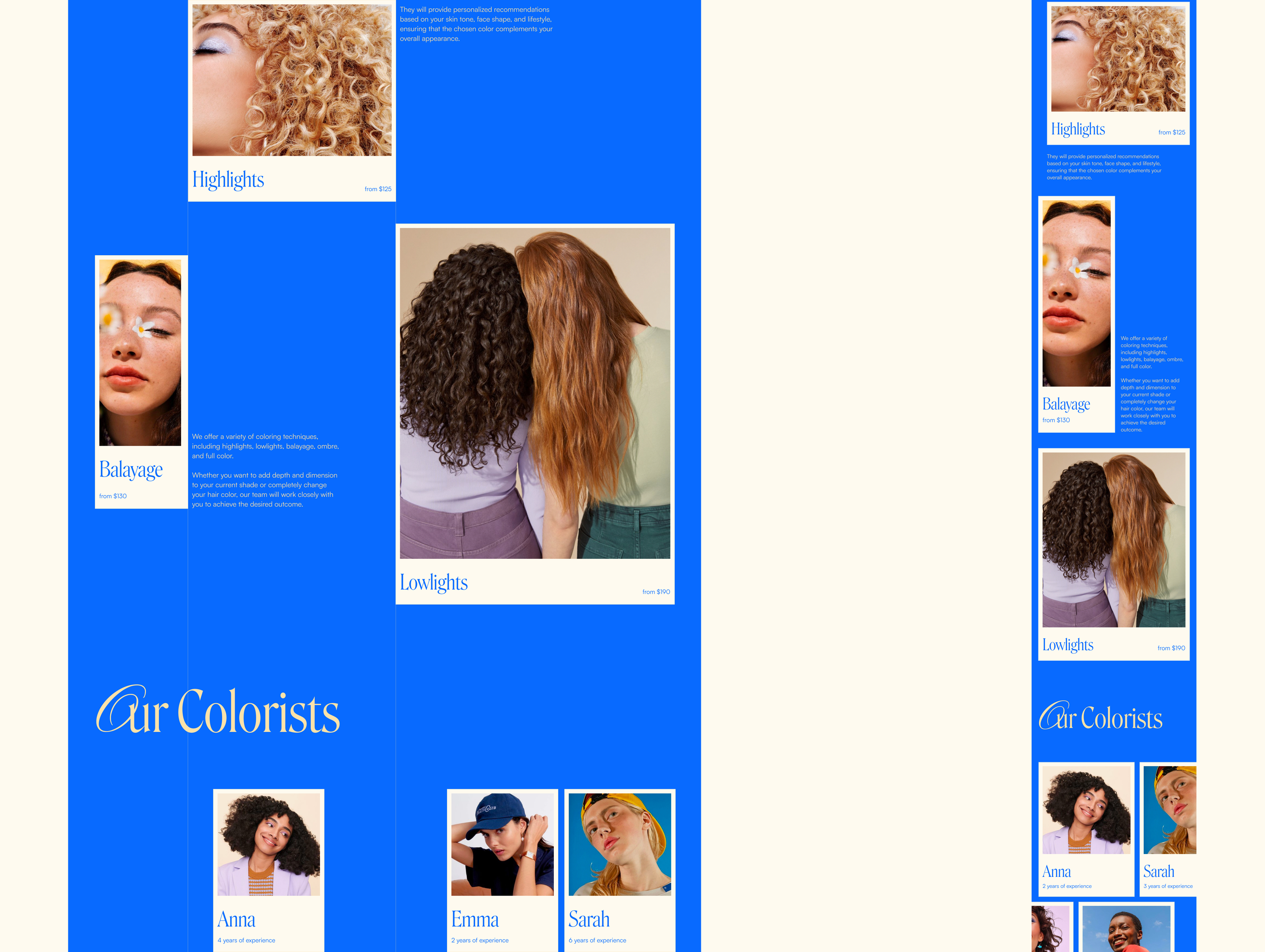Website for the Radiant beauty salon — Изображение №10 — Интерфейсы, Брендинг на Dprofile