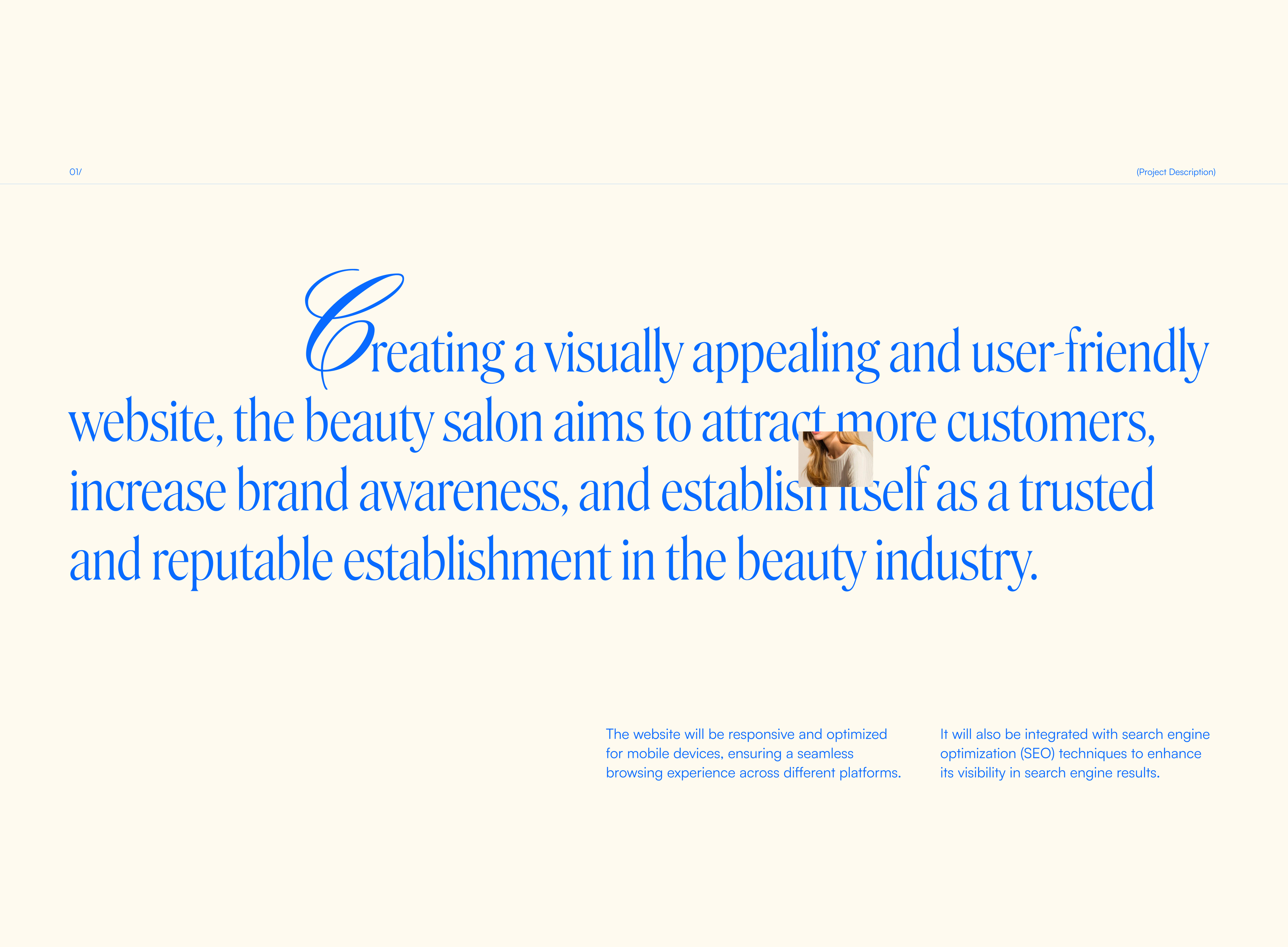 Website for the Radiant beauty salon — Изображение №1 — Интерфейсы, Брендинг на Dprofile
