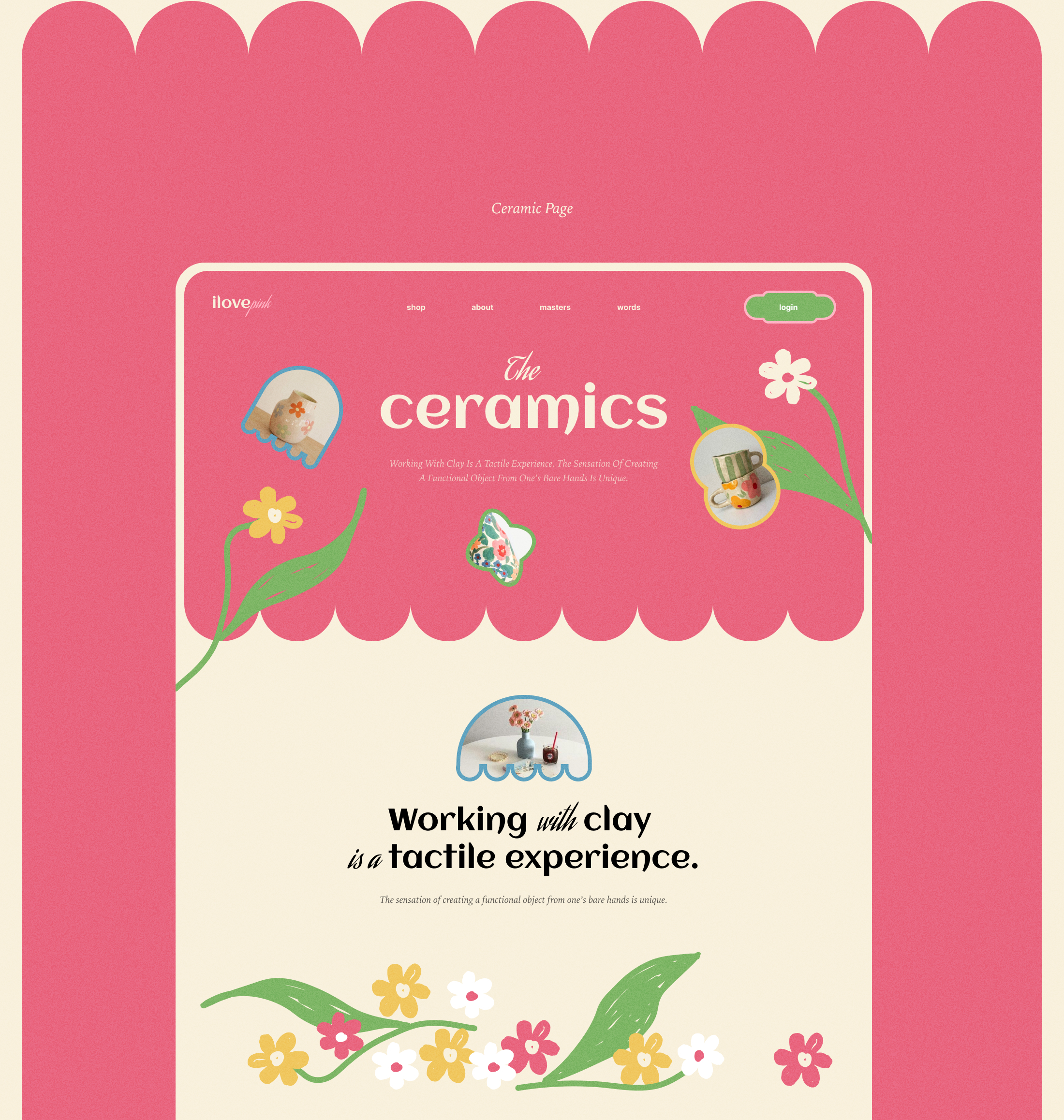 Art space of ceramics and candles — Изображение №6 — Интерфейсы, Анимация на Dprofile