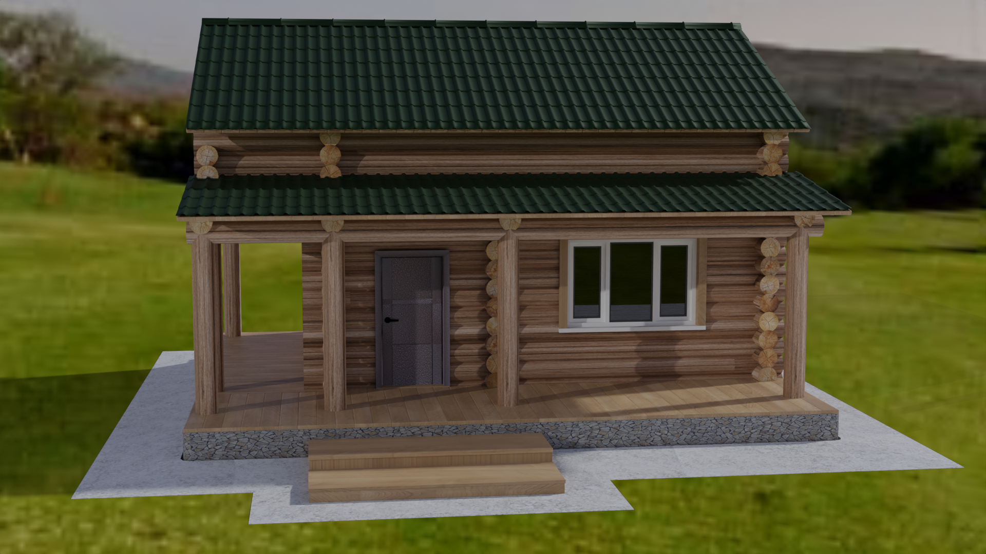 Бревенчатый дом — Изображение №1 — 3D на Dprofile