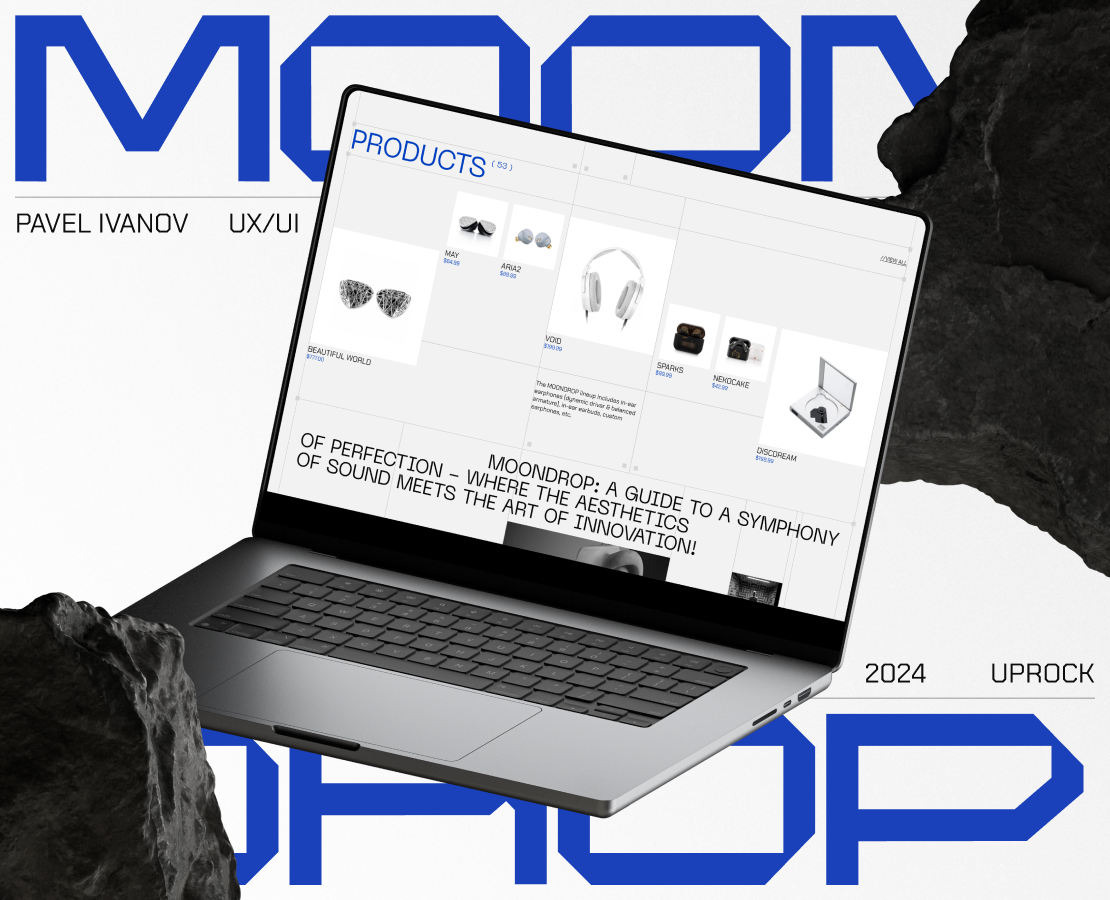 MOONDROP / КОРПОРАТИВНЫЙ САЙТ — Интерфейсы, Анимация на Dprofile