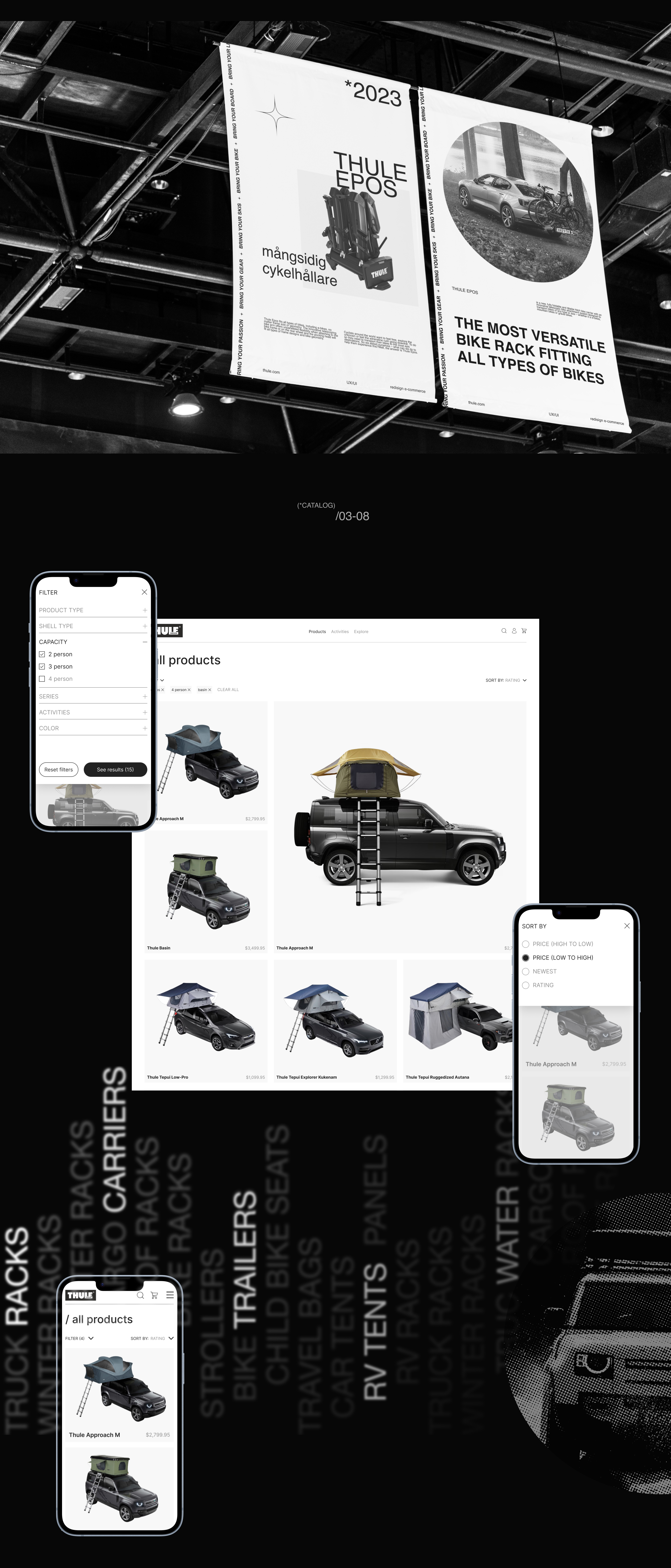 THULE | E-commerce redesign — Изображение №3 — Интерфейсы, Графика на Dprofile