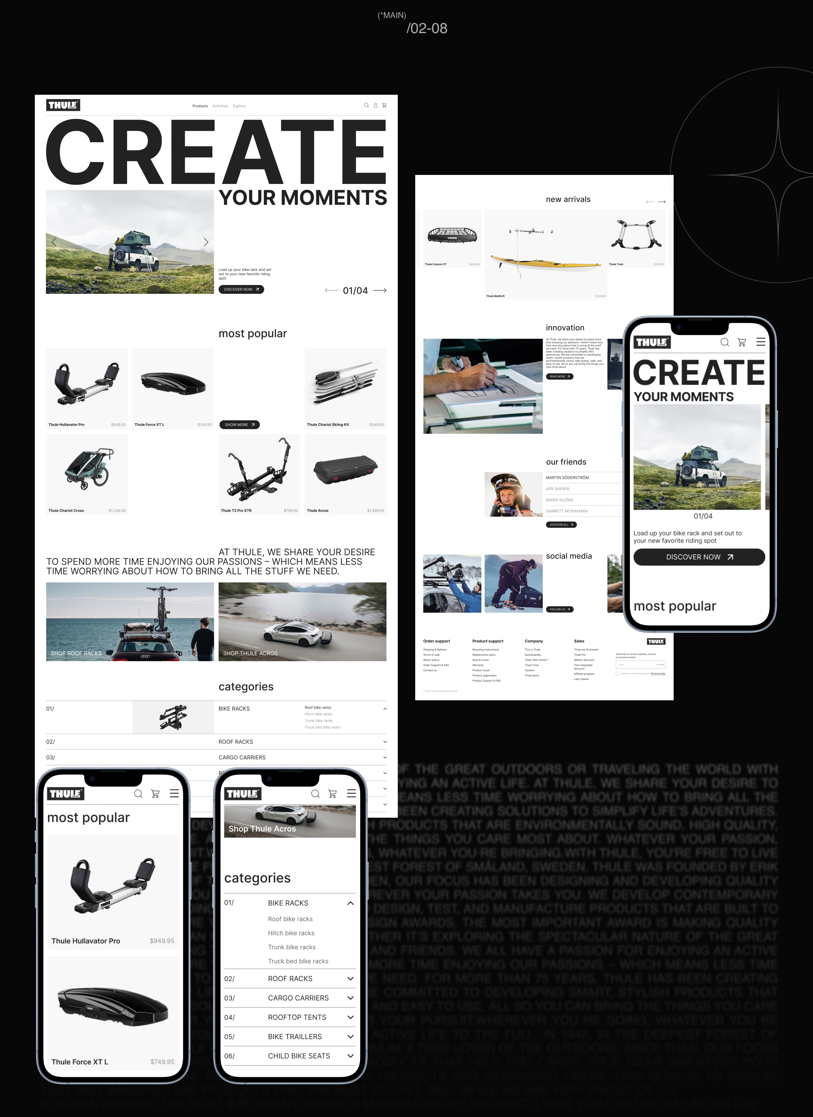THULE | E-commerce redesign — Изображение №2 — Интерфейсы, Графика на Dprofile