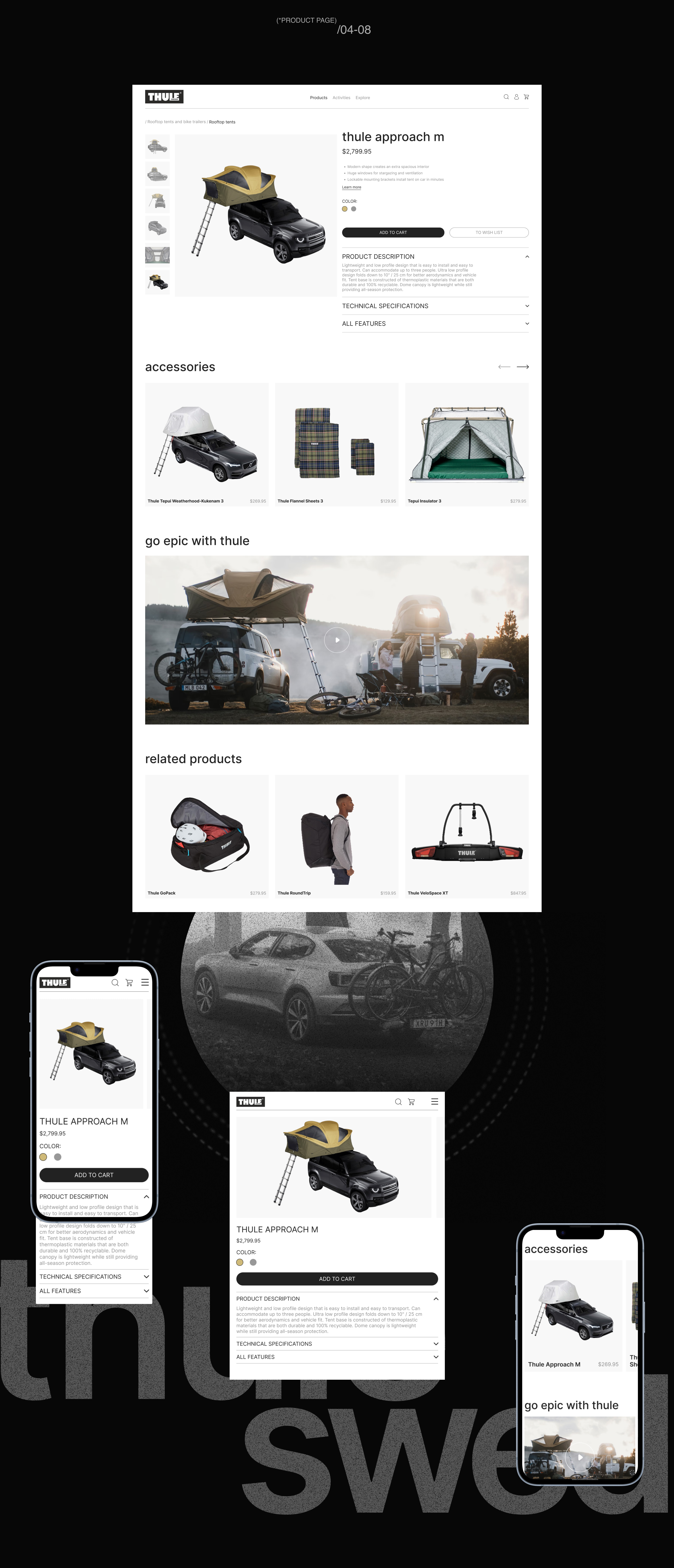 THULE | E-commerce redesign — Изображение №4 — Интерфейсы, Графика на Dprofile