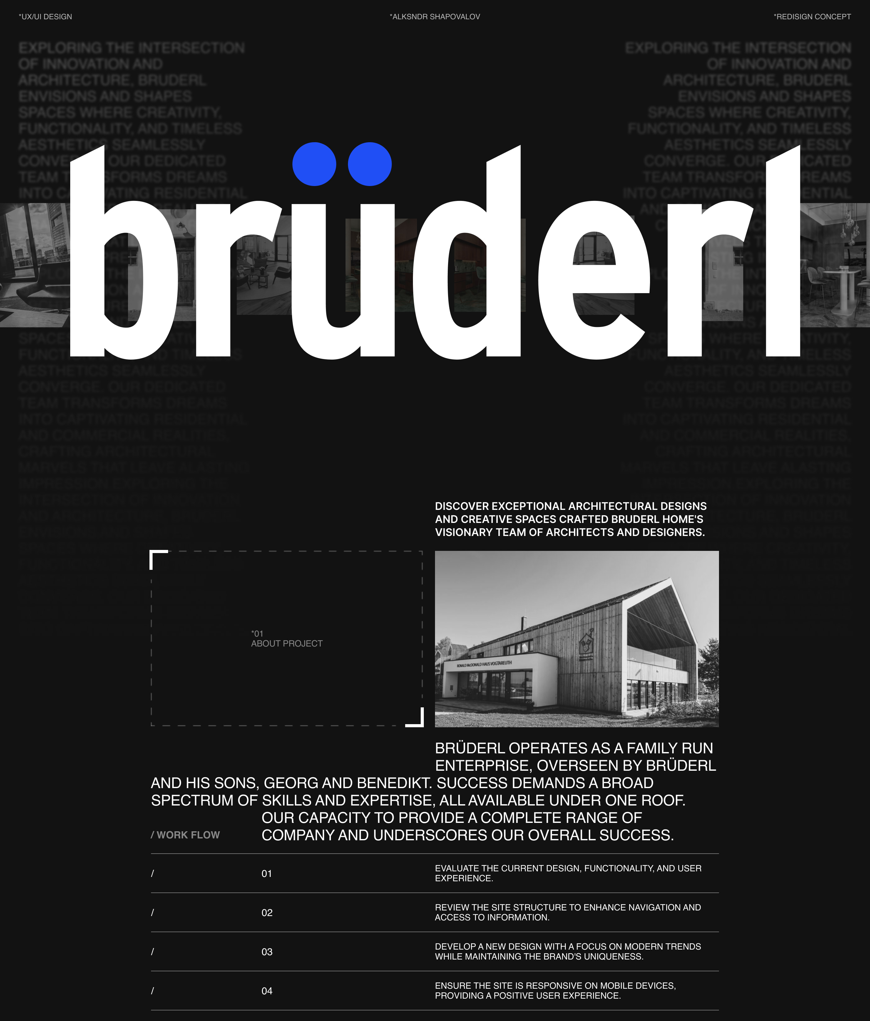 Brüderl | Corporate website redisign — Изображение №1 — Интерфейсы, Иллюстрация на Dprofile