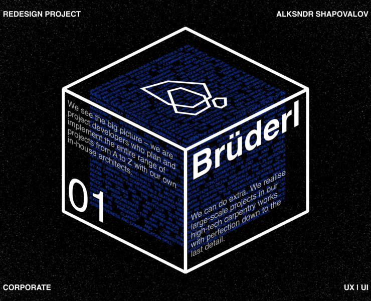 Brüderl | Corporate website redisign на Dprofile