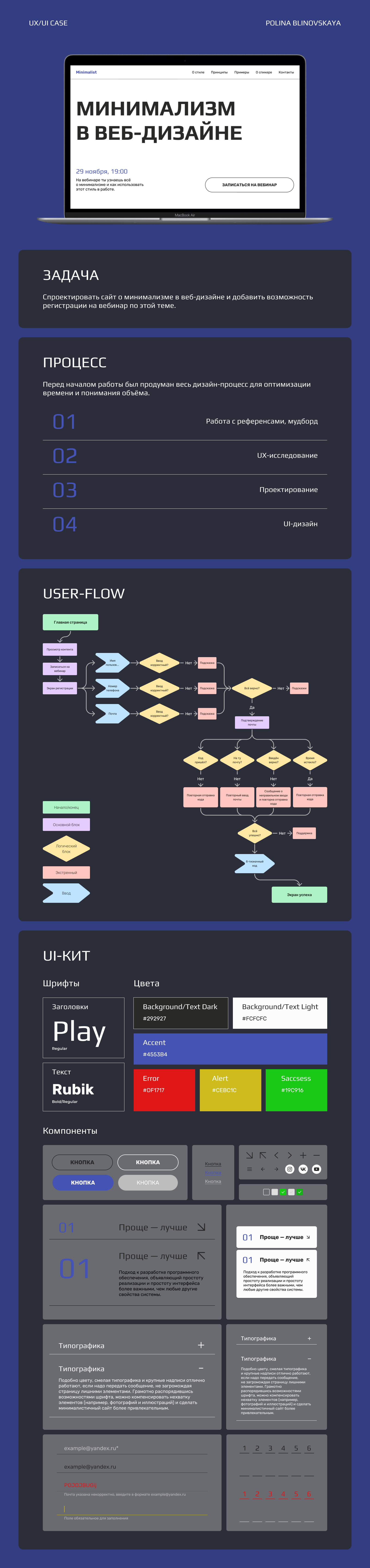 Минимализм в веб-дизайне / запись на вебинар — Изображение №1 — Интерфейсы на Dprofile