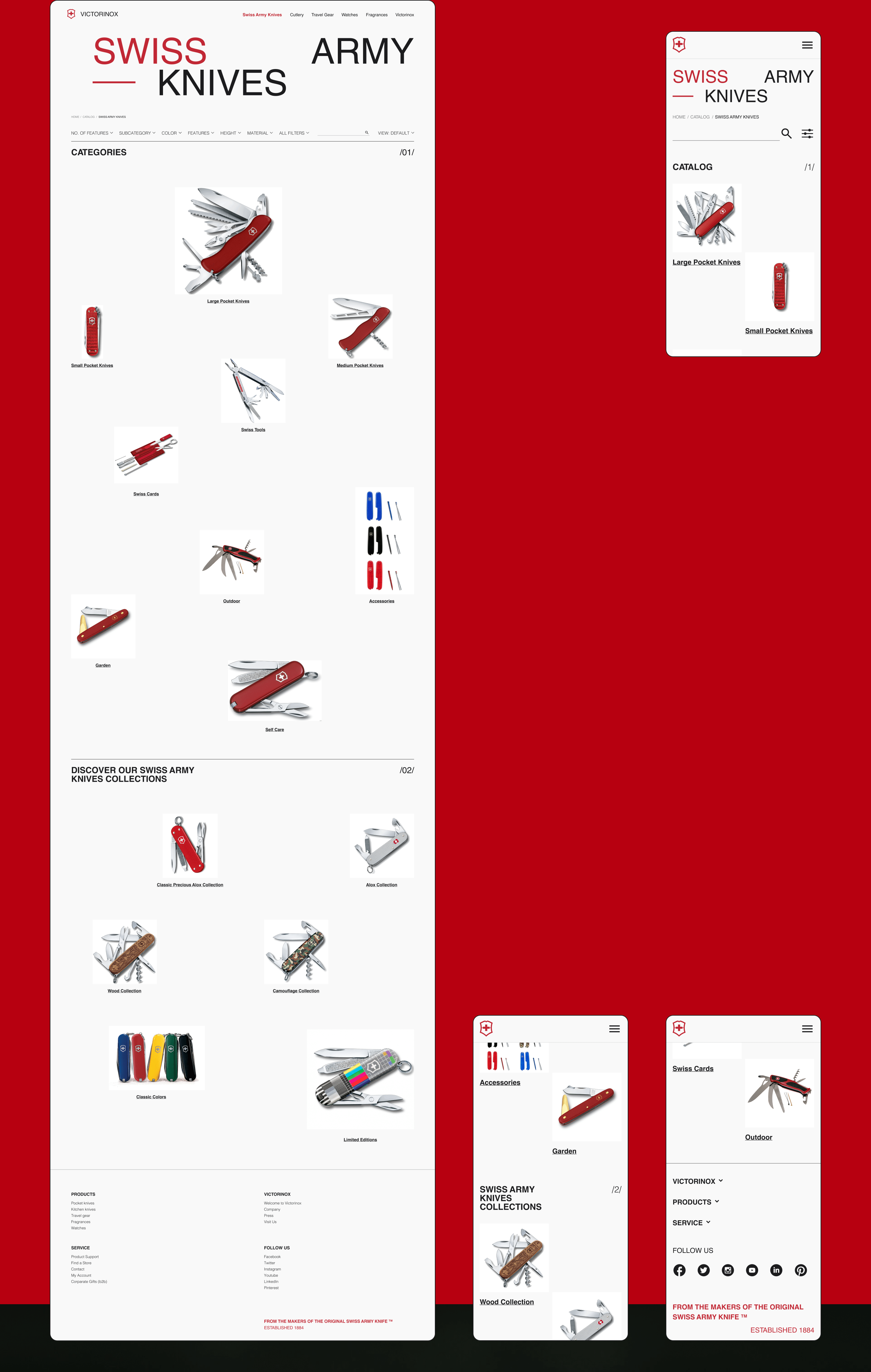 Victorinox / Swiss Made — Изображение №13 — Интерфейсы, Брендинг, Анимация на Dprofile