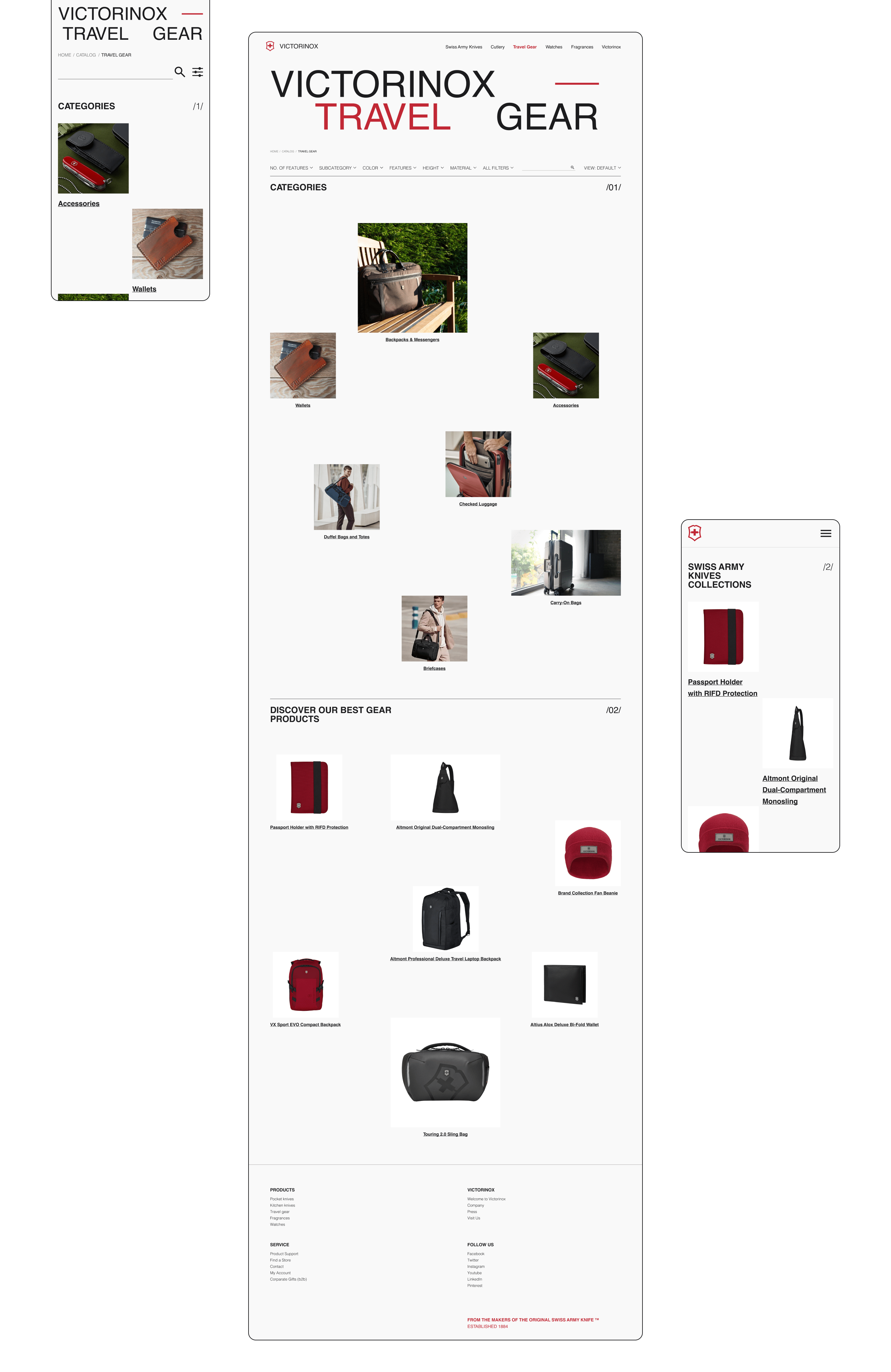Victorinox / Swiss Made — Изображение №15 — Интерфейсы, Брендинг, Анимация на Dprofile