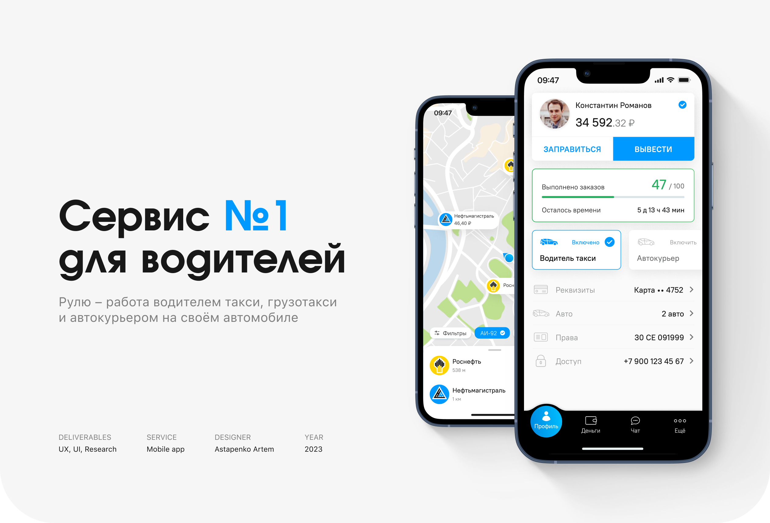Рулю – Сервис для водителей — Изображение №1 — Интерфейсы, 3D на Dprofile
