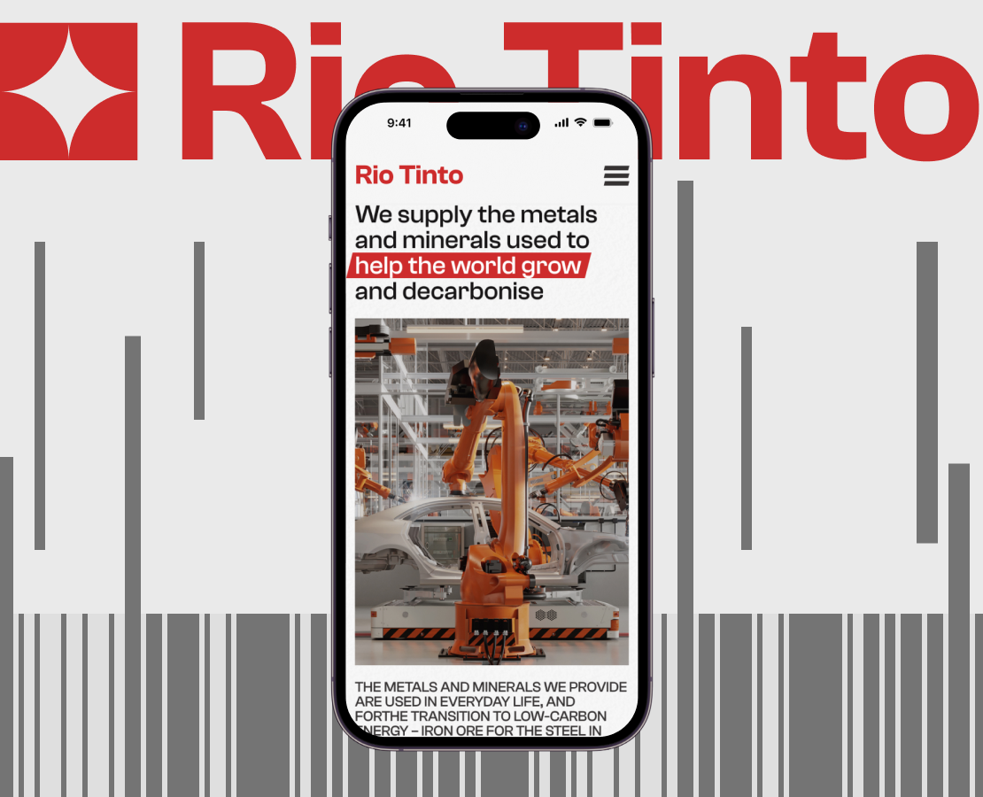 Rio Tinto | Corporate website redesign на Dprofile