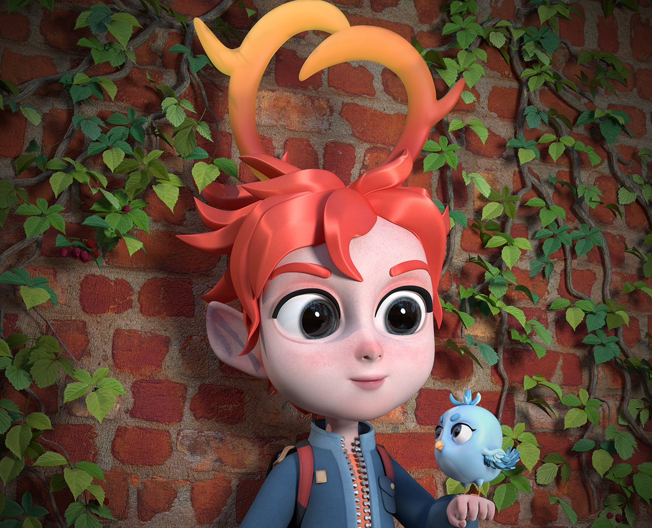 Rondy – The Little Explorer and the Bird Afelia — Иллюстрация, 3D на Dprofile