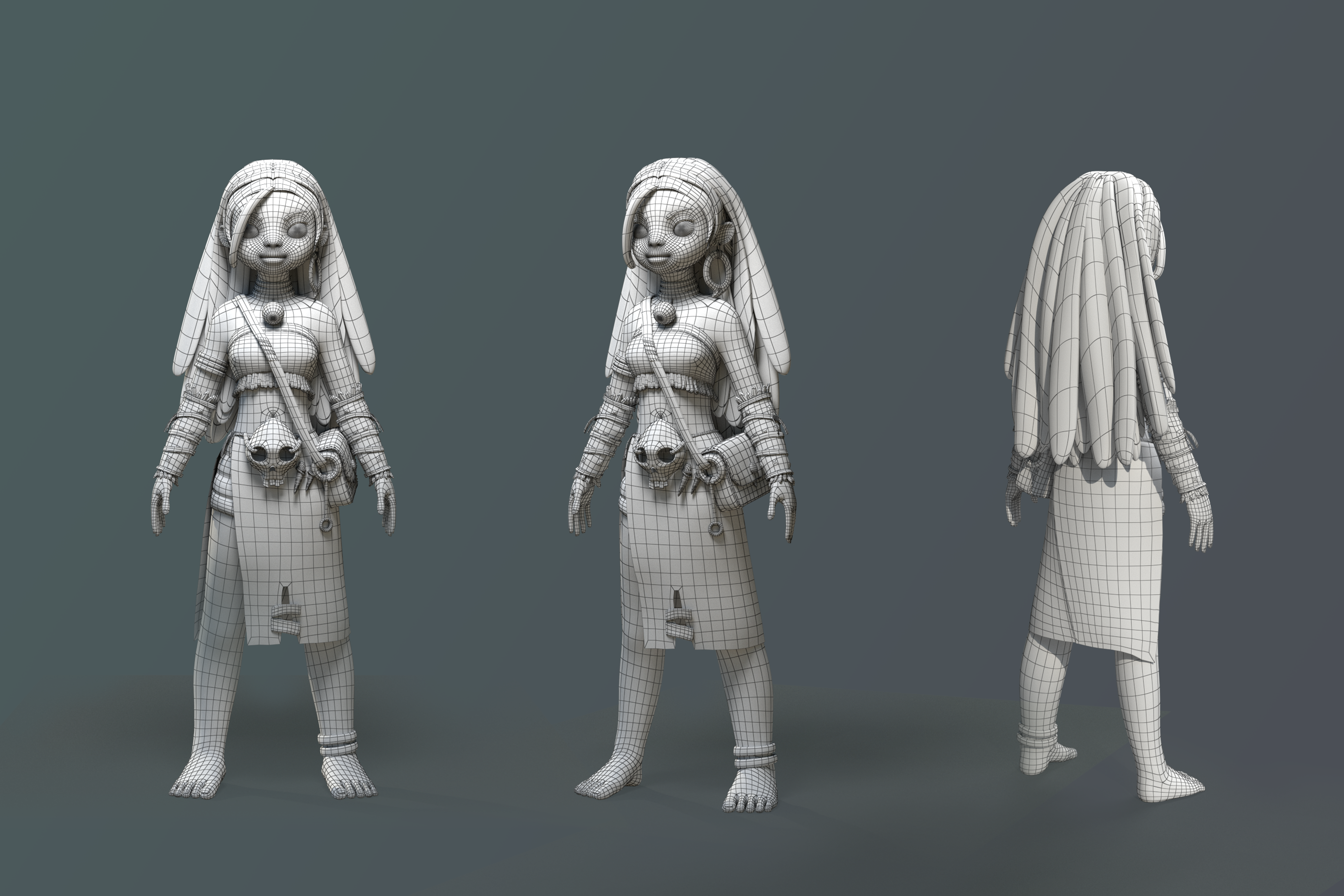 African  Witcher Girl — Изображение №4 — Иллюстрация, 3D на Dprofile