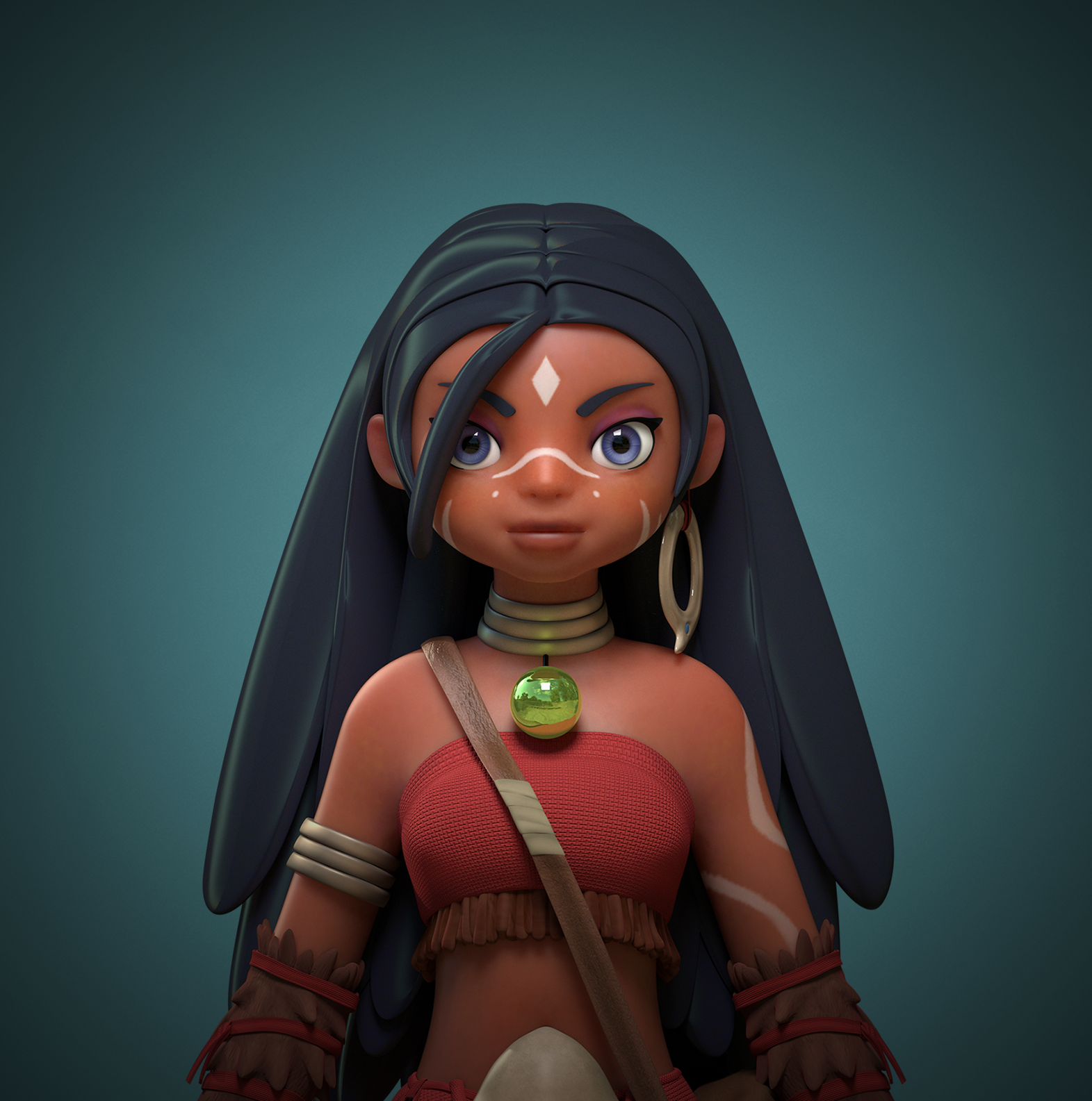 African  Witcher Girl — Изображение №1 — Иллюстрация, 3D на Dprofile