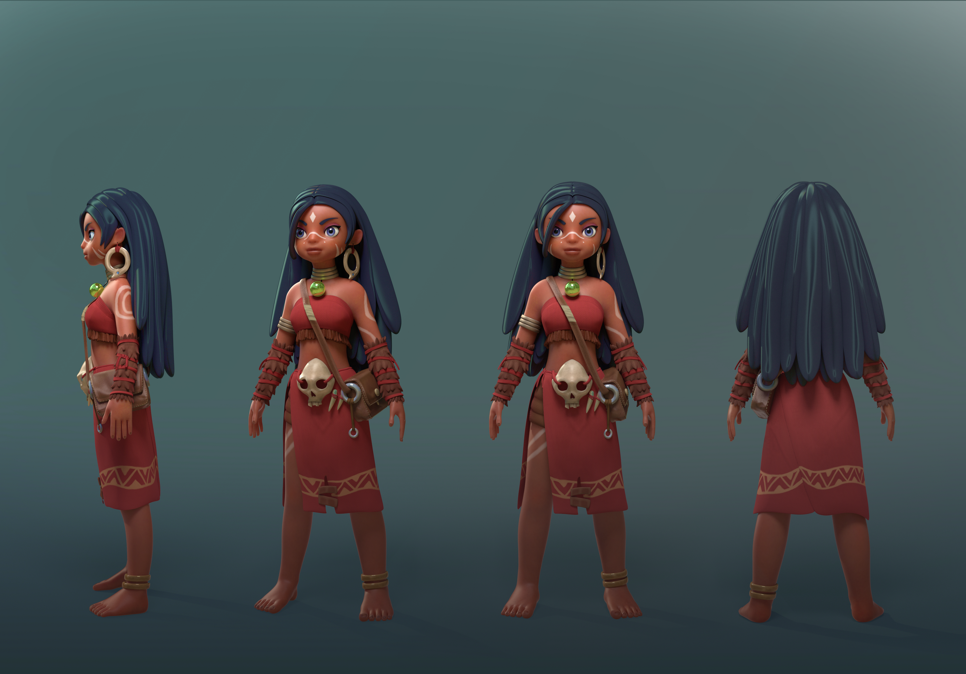 African  Witcher Girl — Изображение №3 — Иллюстрация, 3D на Dprofile